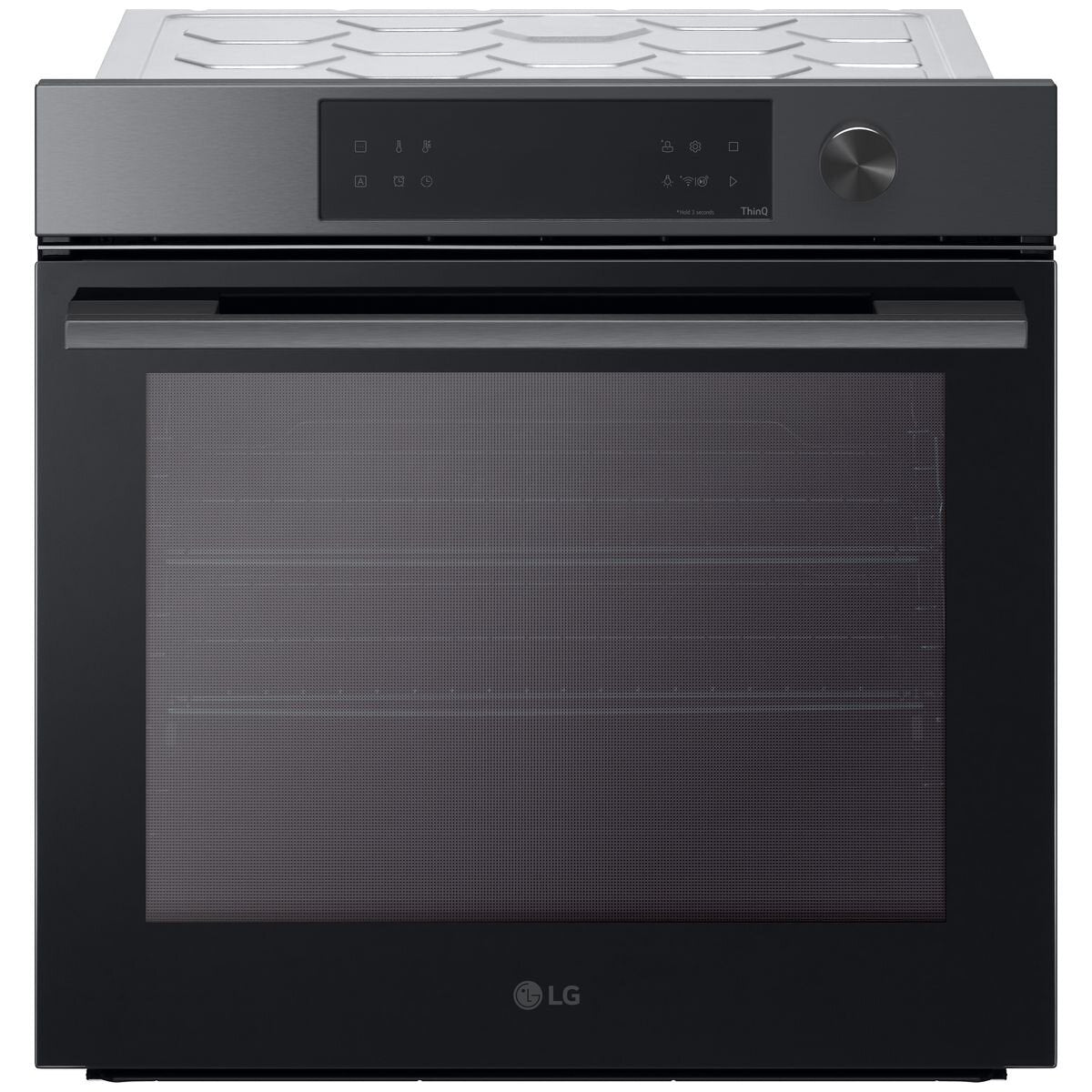 LG 60cm InstaView Series 7 Pyrolytic Self-Cleaning Oven - Black (BO607G1MB4) | Smart Built-In Electric Oven with Door-in-Door Design for Modern Kitchens & Home Baking