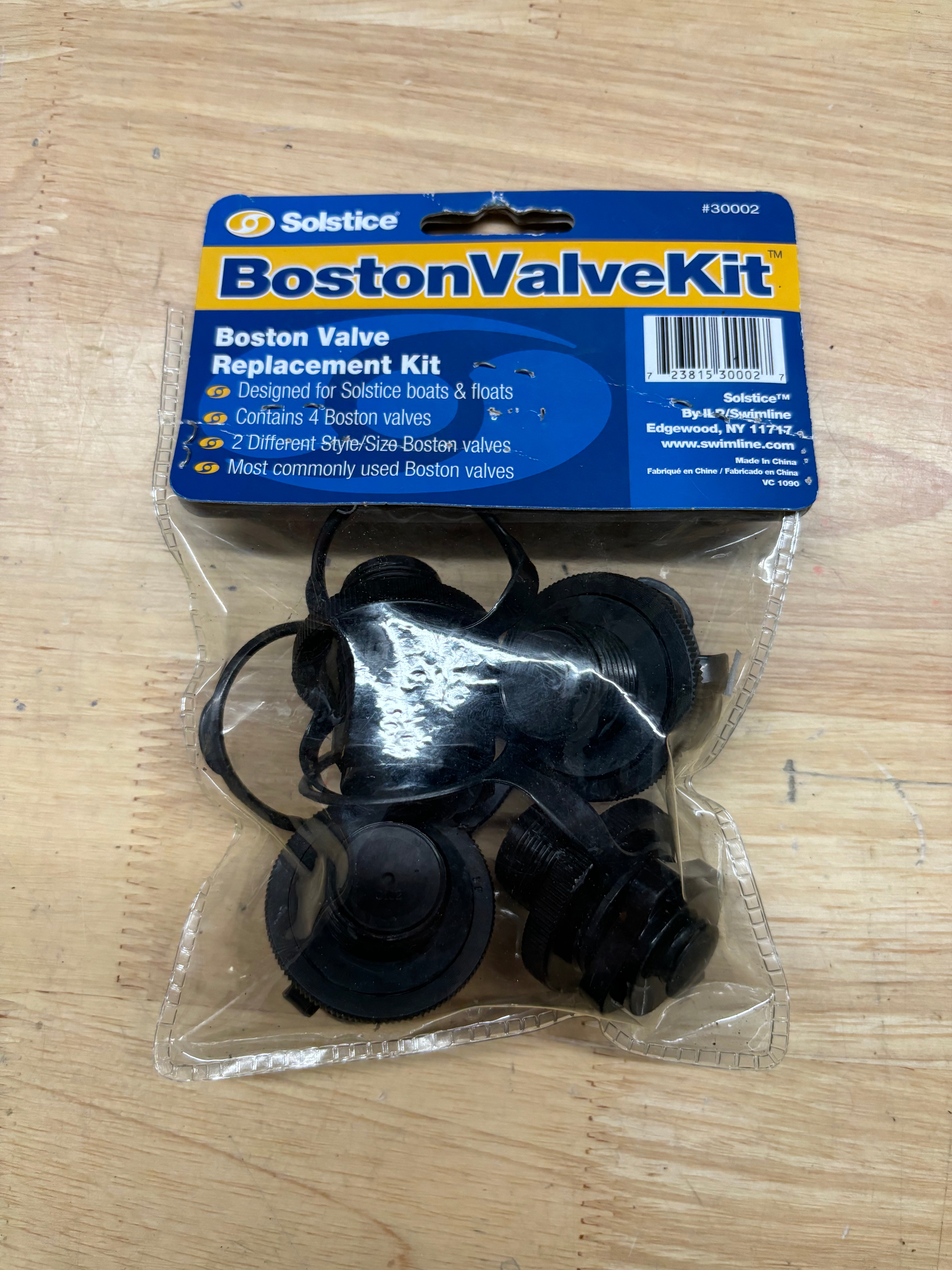 Solstice 4-Pack Boston Valve - High-Quality Replacement Valves for Inflatables, Pool Floats, Air Mattresses & Water Sports Gear - Perfect for Repair and Maintenance