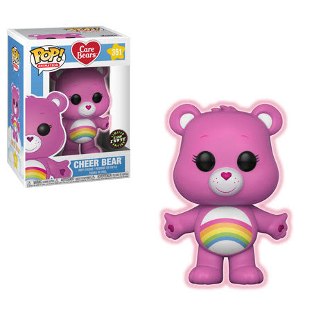 Care Bears Cheer Bear Pop! Vinyl Figure - Chase Edition #351 - Funko Collectible for Kids & Fans - Perfect for Display, Gifts & Pop Culture Enthusiasts