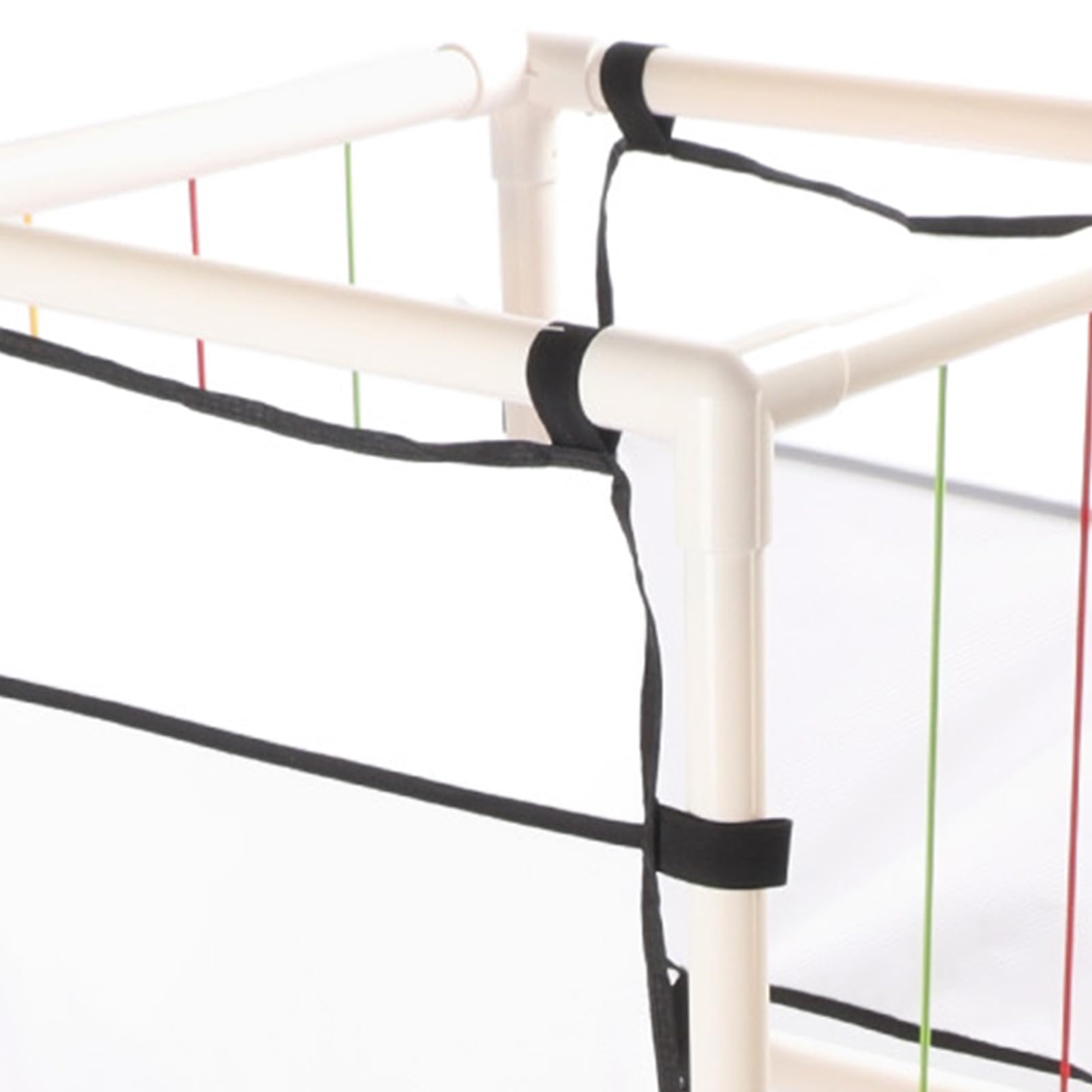 Soft Plush Animal Storage Organizer with Metal Frame, Elastic Bands & Wheels - Stuffed Toy Holder for Nursery, Playroom & Bedroom Decor - Perfect for Kids' Room Organization & Toy Storage Solutions