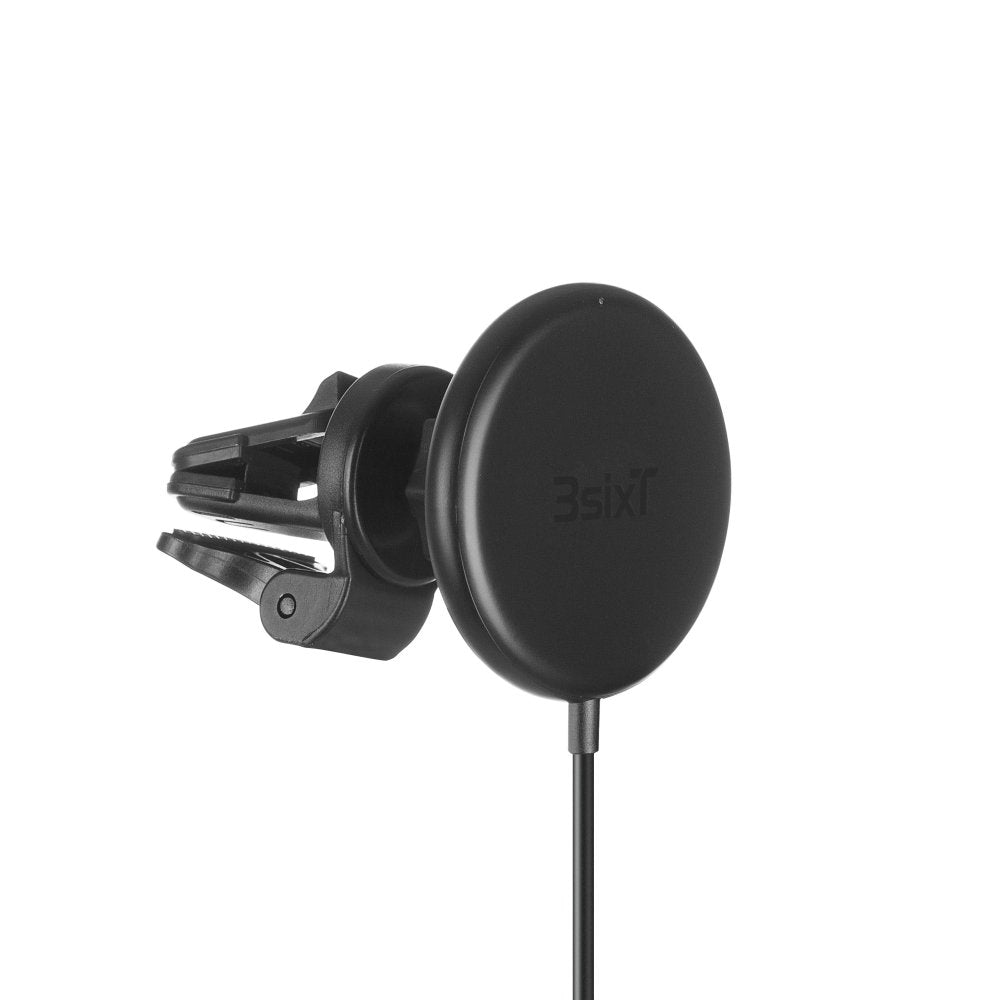 3sixT Magnetic Wireless Car Vent Mount 15W Fast Charger - Secure Phone Holder for iPhone, Samsung & Android - Perfect for Commuting, Road Trips & GPS Navigation