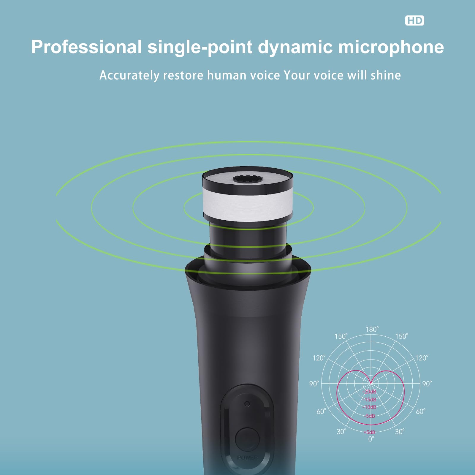 Professional UHF Wireless USB Microphone - Metal Handheld Dynamic Mic with USB Receiver for PC, Laptop, Gaming & Karaoke | Compatible with Xbox Series X/S, PS5, Nintendo Switch OLED & Wii | Perfect for Streaming, Podcasting & Singing Practice