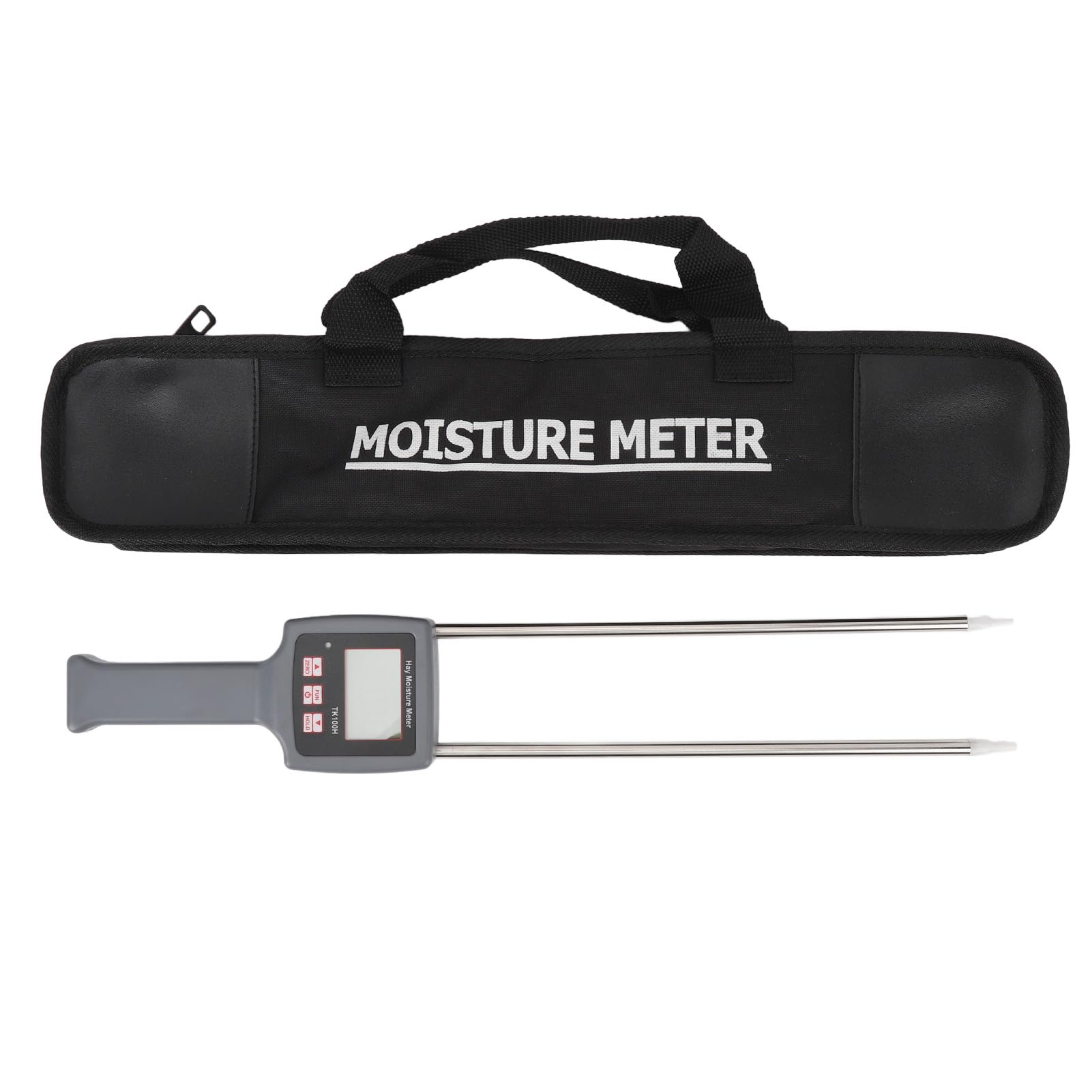 Digital Hay Moisture Meter with Probe - Portable Handheld Hay Humidity Tester for Cereal Straw, Bran, Forage Grass - Perfect for Alfalfa, Leymus Chinensis & Farm Feed Storage (Ideal for Agriculture, Livestock Farming & Hay Baling)