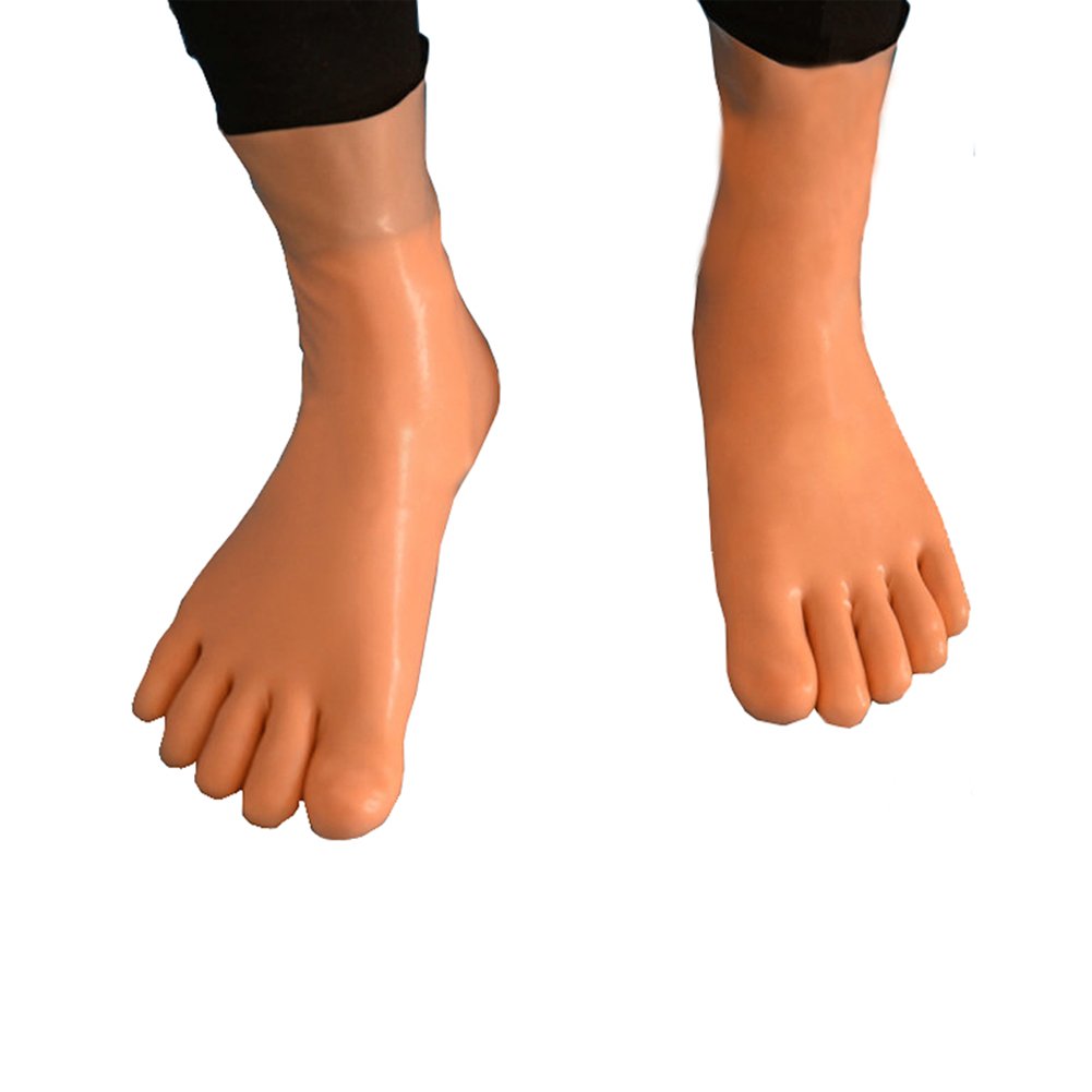 **Breathable Latex Socks for Men - Toe Separator Design, Plus Size Tights & Stockings - Ideal for Yoga, Running & Cosplay**