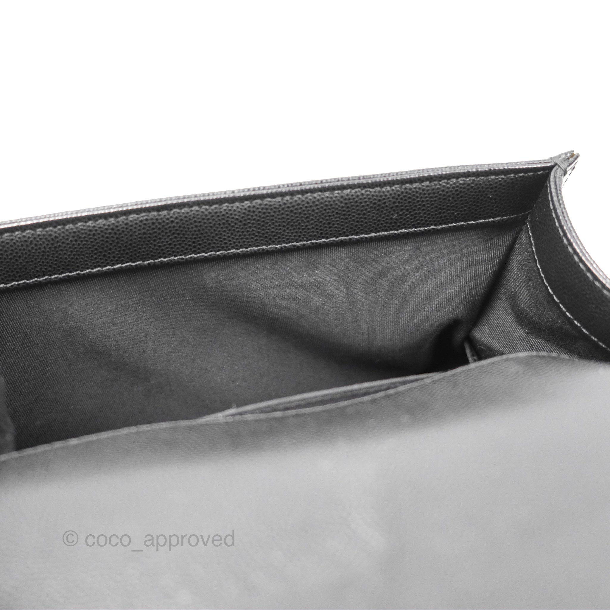 Chanel Boy Quilted Medium Handbag in Black Caviar Leather with Ruthenium Hardware - Luxury Crossbody Bag for Women, Perfect for Date Night & Evening Events