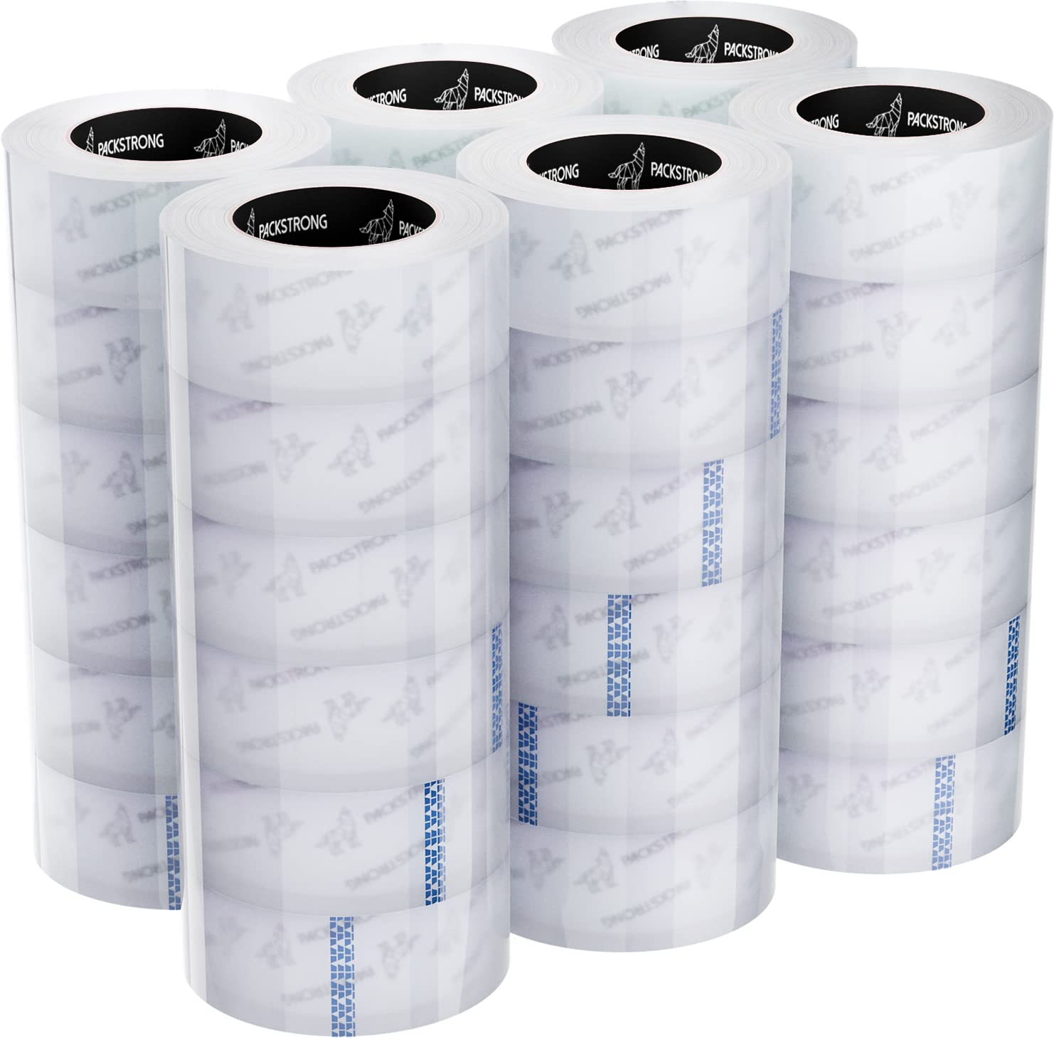 Industrial Grade Clear Packing Tape 36 Rolls - Heavy Duty Shipping Tape with Acrylic Adhesive (2