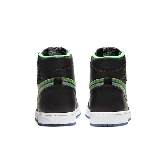 Air Jordan 1 High Zoom Air Rage Green Black Basketball Shoes - Stylish Sneakers for Men's Streetwear & Sports Performance