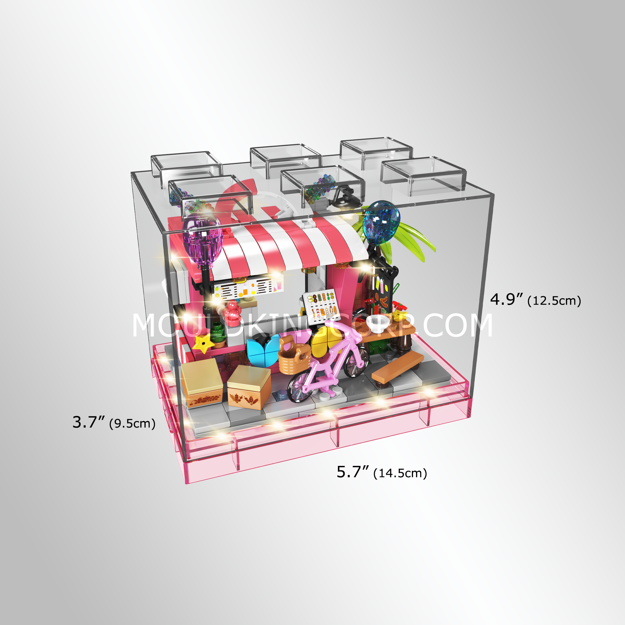 Mould King 24039 Gourmet Food Shop Building Blocks Set - 394 Pieces Creative Toy for Kids & Adults | Perfect for Birthday Gifts, Home Decoration & Educational Play