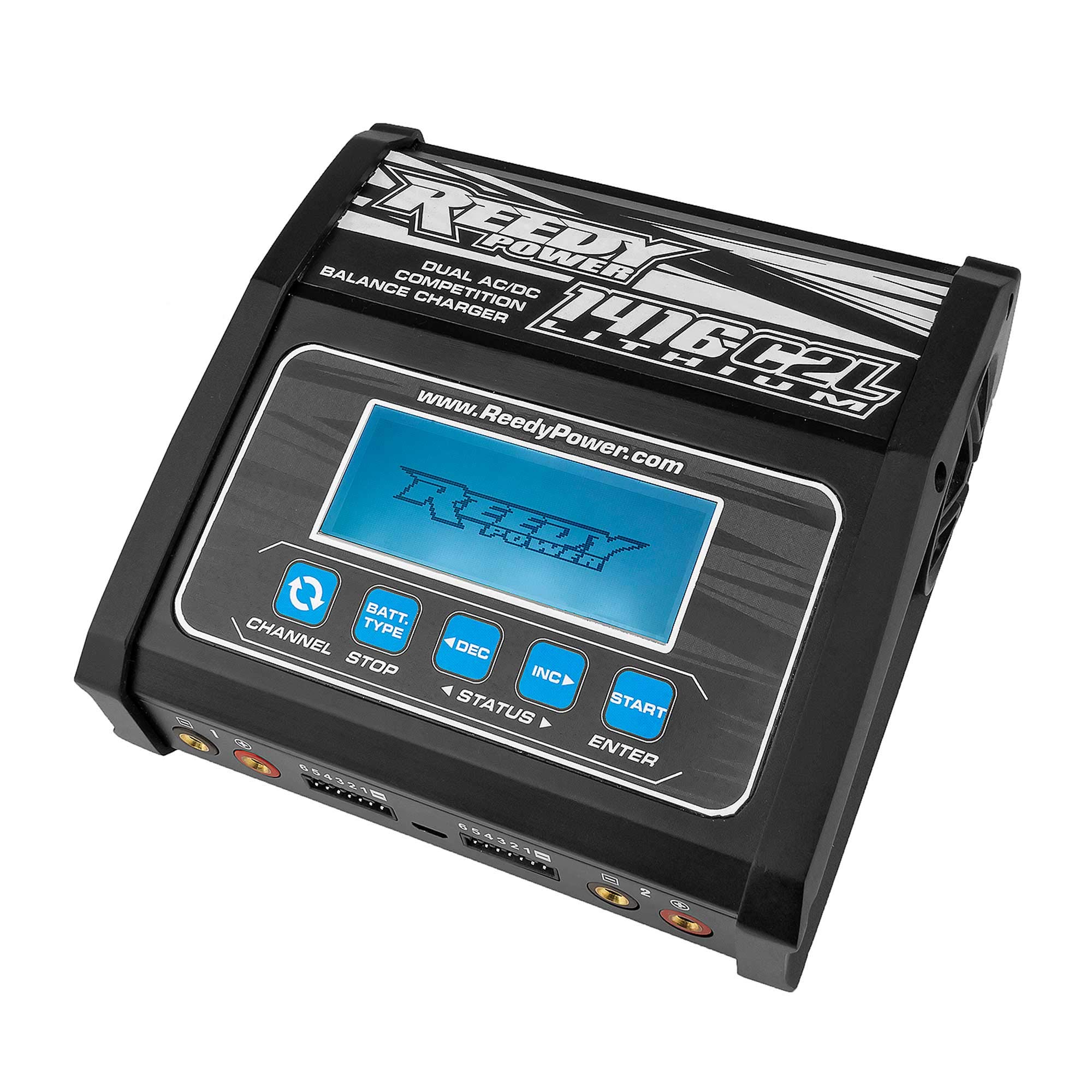 Team Associated Reedy 1416-C2L Dual AC/DC Competition Balance Charger ASC27203 - High-Performance RC Car Charger for LiPo/NiMH Batteries | Perfect for RC Racing, Drifting & Off-Road Vehicles