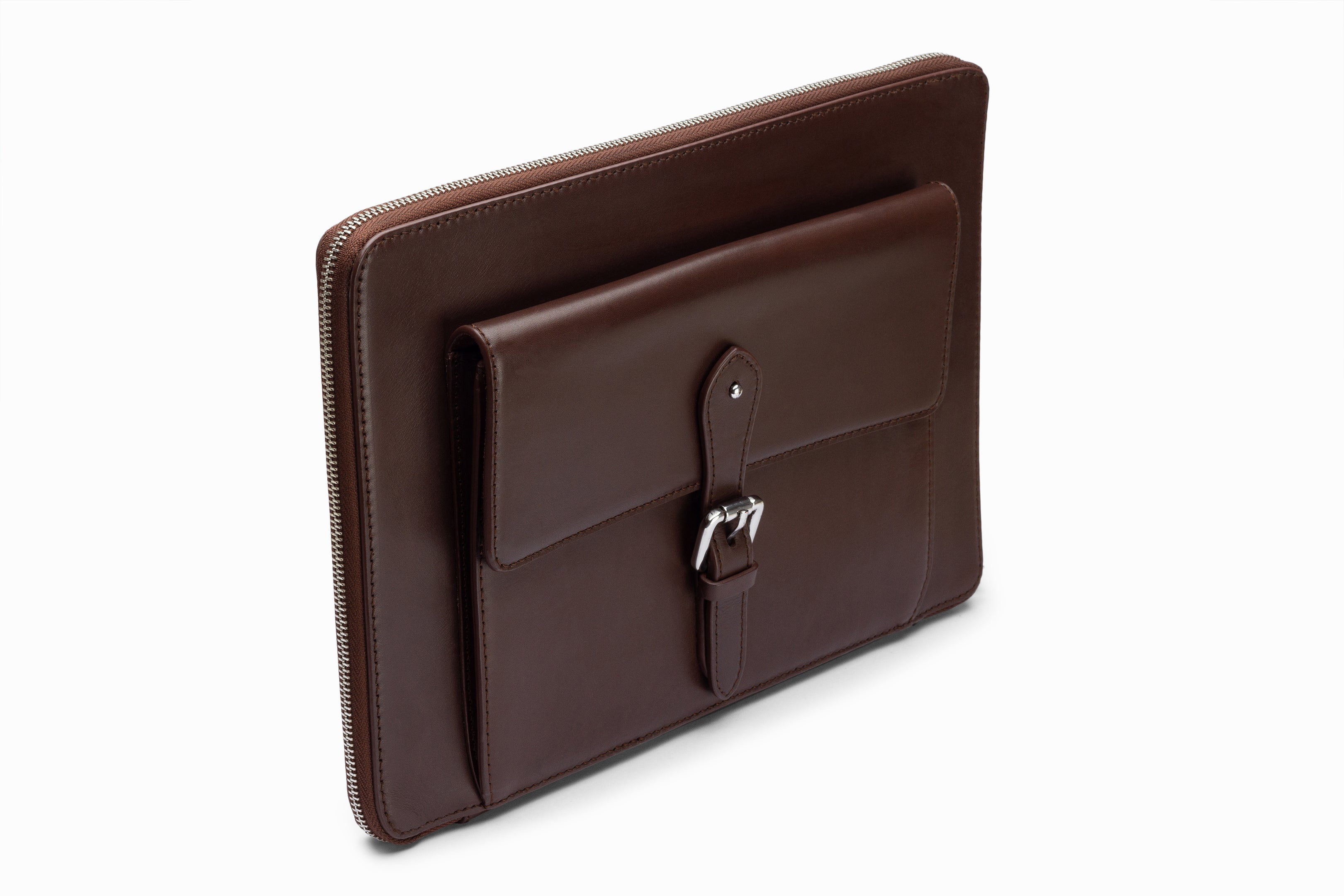 Premium Laptop Sleeve Case for MacBook Air/Pro 13-15 Inch - Waterproof & Shockproof Protective Cover - Dark Brown - Perfect for Work, Travel & School