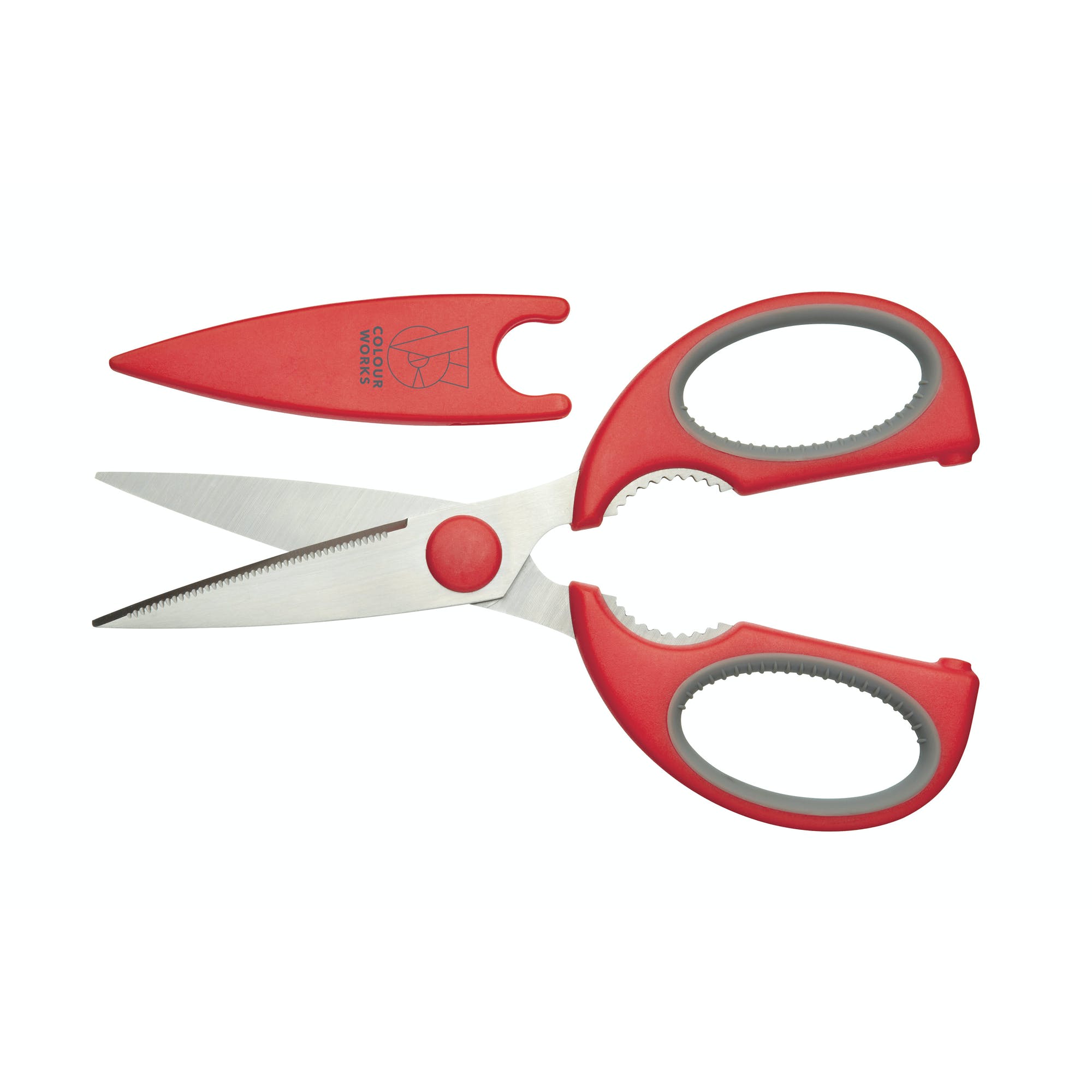 Premium Stainless Steel Kitchen Scissors - Heavy Duty Multi-Purpose Cooking Shears for Cutting Meat, Herbs, Poultry - Perfect for Food Prep, Crafting & Household Use