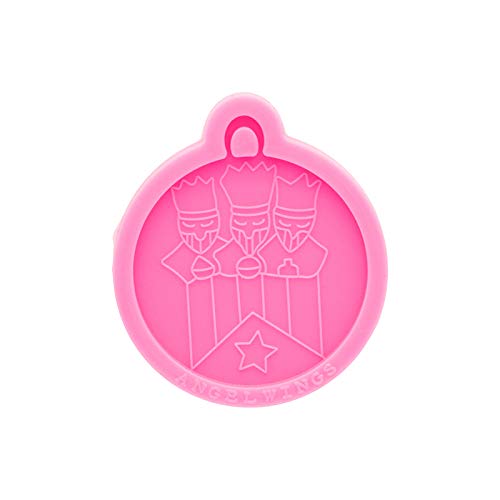 Premium Puerto Rico Three Kings Silicone Resin Mold - DIY Epoxy Keychain & Jewelry Making Mold for Necklaces, Charms, Pendants - Perfect for Christmas Crafts, Gifts, and Holiday Decorations