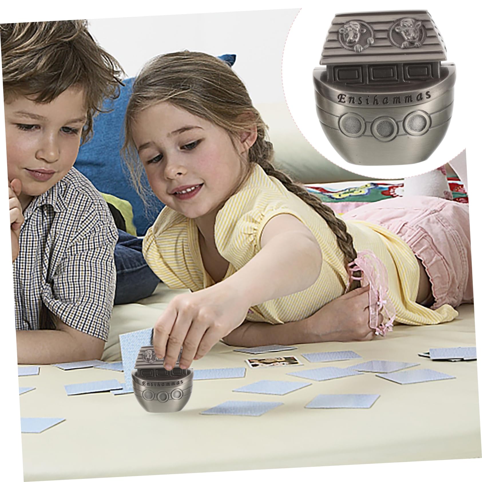 TOGEVAL Baby Tooth Storage Holder - Metal Keepsake Box for Kids Teeth, Jewelry & Small Trinkets - Perfect for Tooth Fairy Gifts, Party Favors & Tabletop Decor