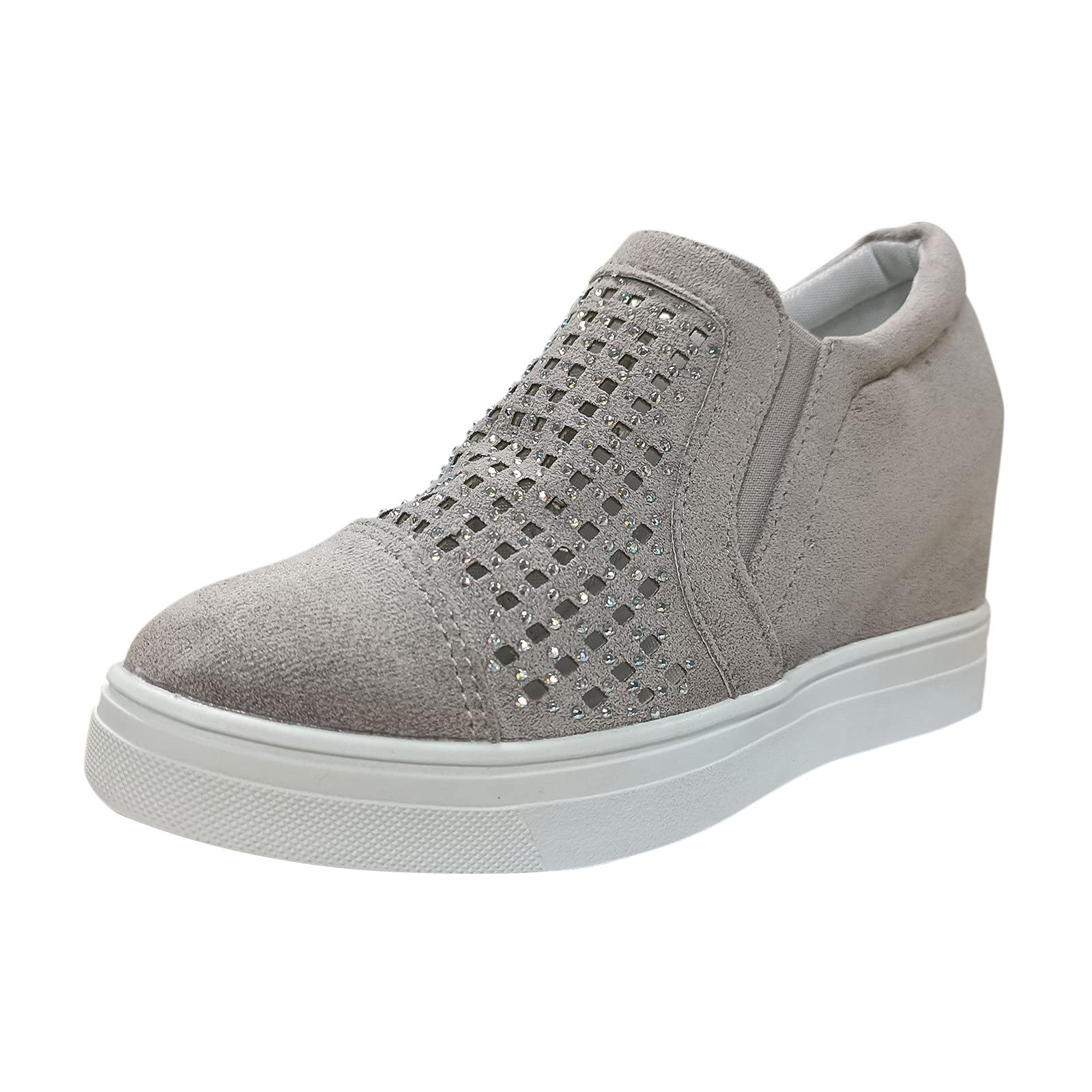 Women's Platform Sneakers - Lightweight Mesh Walking Shoes with Arch Support & Non-Slip Sole | Comfortable Work Shoes for Women | Perfect for Walking, Running & Daily Wear