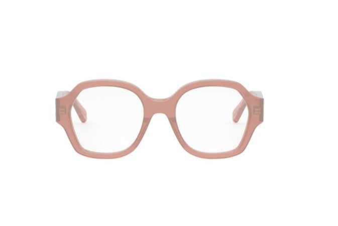 Celine TRIOMPHE CL50134I 074 Pink Geometric Women's Eyeglasses - Stylish Designer Frames for Women, UV Protection, Lightweight & Comfortable - Perfect for Work, Reading, and Fashion Accessories