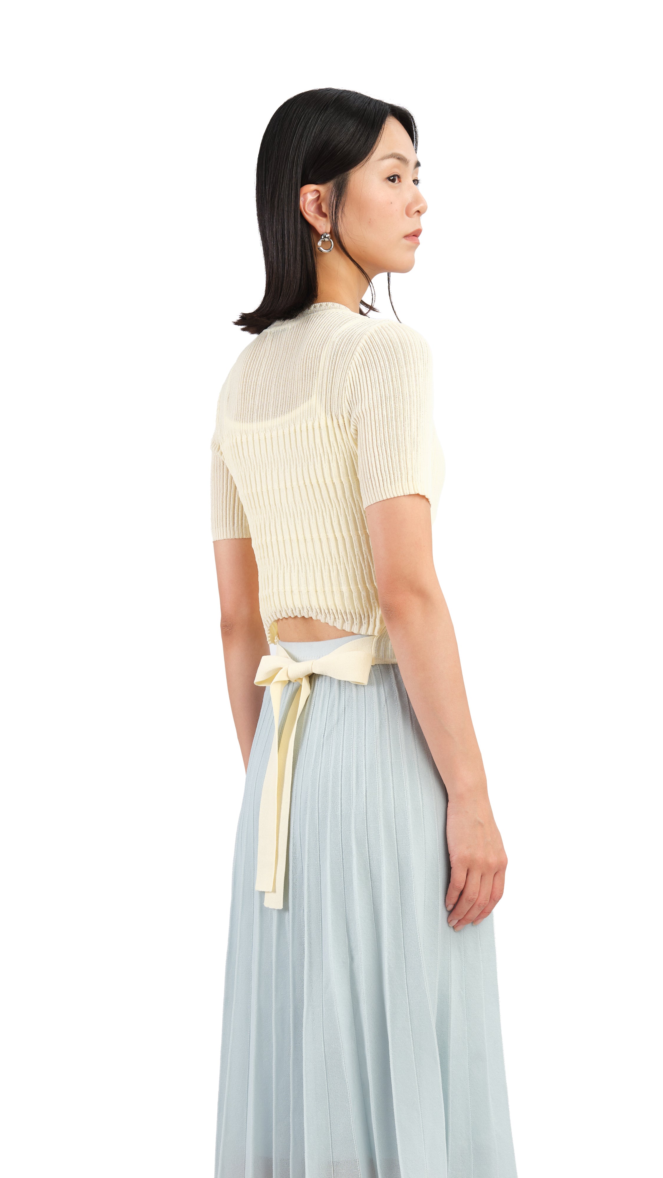 Women's Short Sleeve Tie Waist Sweater - Casual Knit Pullover for Spring & Summer | Perfect for Office, Date Night & Weekend Outings