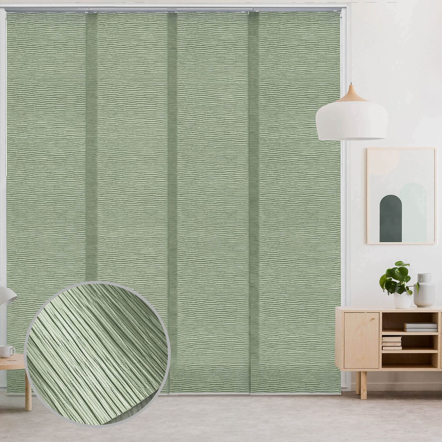 GoDear Design Deluxe Adjustable Sliding Panel Track Blind 45.8