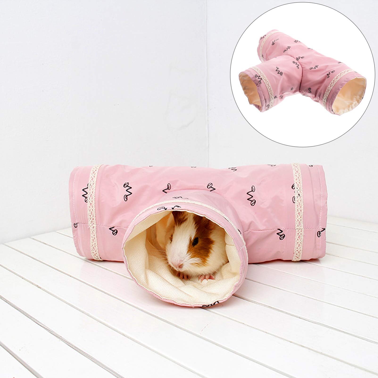 Balacoo Collapsible Hamster Play Tunnel - Durable Pet Toy for Hamsters, Guinea Pigs, Chinchillas, Rats, Puppies & Kittens | Small Animal Chew Toy & Training Aid | Perfect for Cage Enrichment & Playtime Activities