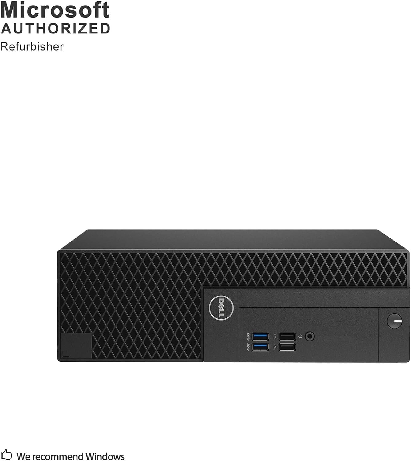 Refurbished Dell OptiPlex 3050 SFF Desktop - Intel Core i3-7100 7th Gen 3.9GHz, 16GB DDR4 RAM, 256GB NVMe SSD, WiFi, Win 10 Pro | Home Office & Business Computer with 1-Year Warranty