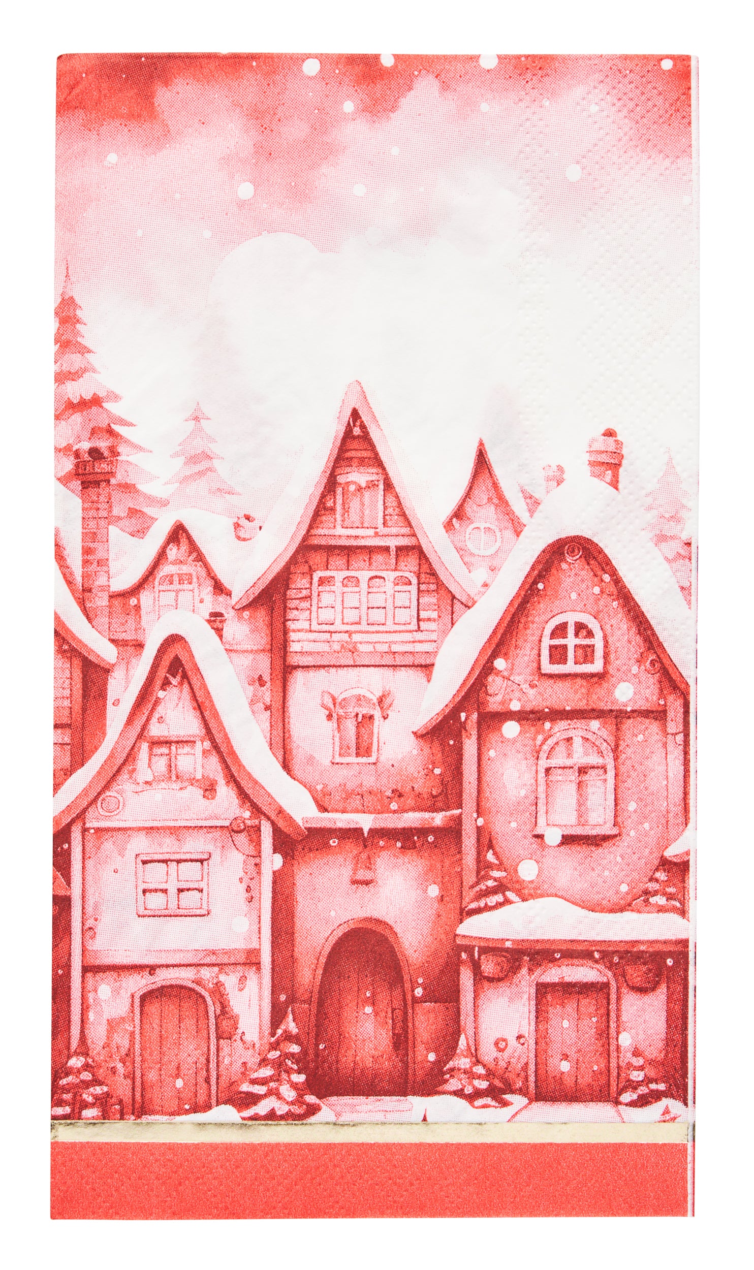 Christmas Village Paper Guest Towels - 20 Pack | Holiday Party Decorations, Bathroom & Kitchen Napkins for Festive Gatherings