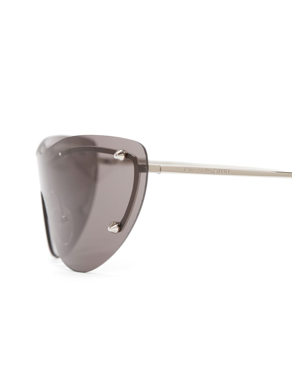 Alexander McQueen Silver Sunglasses for Women & Men - Luxury Designer Shades for Fashion, Travel & Outdoor Activities