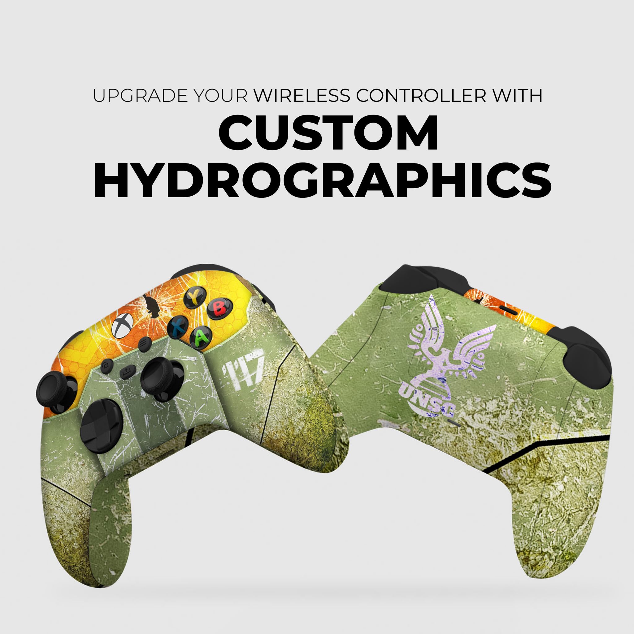 DreamController Halo Master Chief Wireless Xbox Controller - Compatible with Xbox One & Series X/S - Custom Hydro-Dip Printed in USA (Not a Skin) - Perfect for Gaming, Collecting & Gift Giving