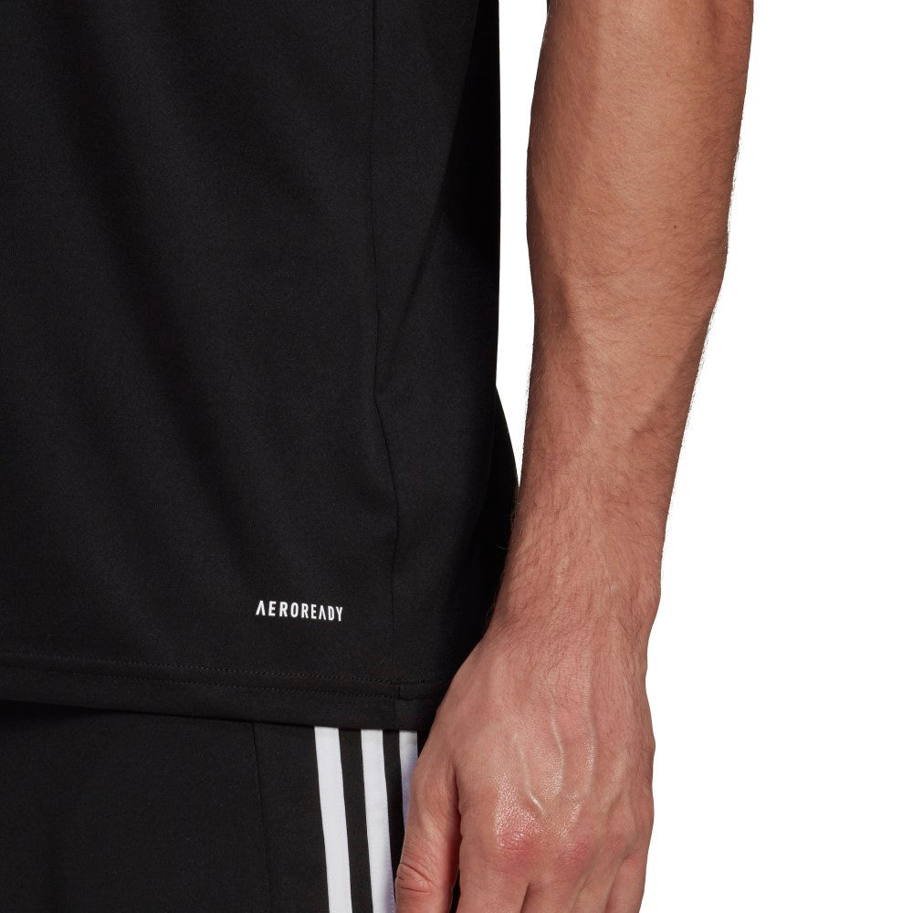 Adidas Adult Squadra 21 Soccer Jersey - Black & White - Breathable Performance Shirt for Men - Perfect for Training, Matches & Fan Wear