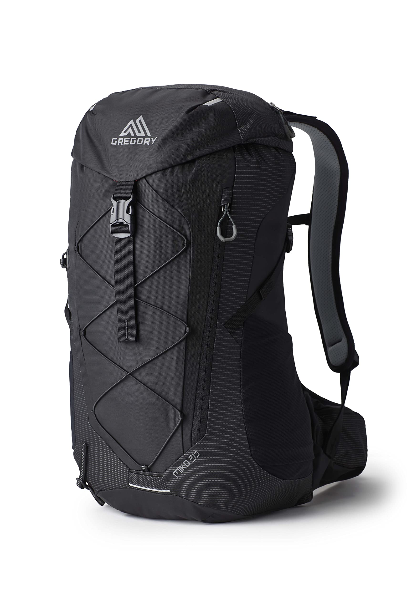 Gregory Mountain Products Miko 30 Backpack - Optic Black - Lightweight Hiking Daypack for Outdoor Adventures, Camping & Travel