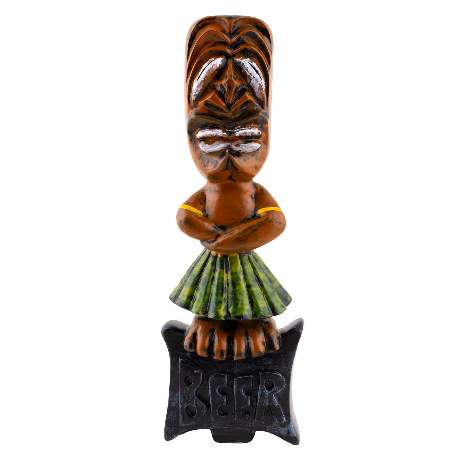 BarConic® Premium Tiki Hula Beer Tap Handle - Durable Stainless Steel Draft Handle for Home Bars, Pubs & Tropical Themed Parties - Perfect for Hawaiian Luau, Beach Parties & Tiki Bar Decor