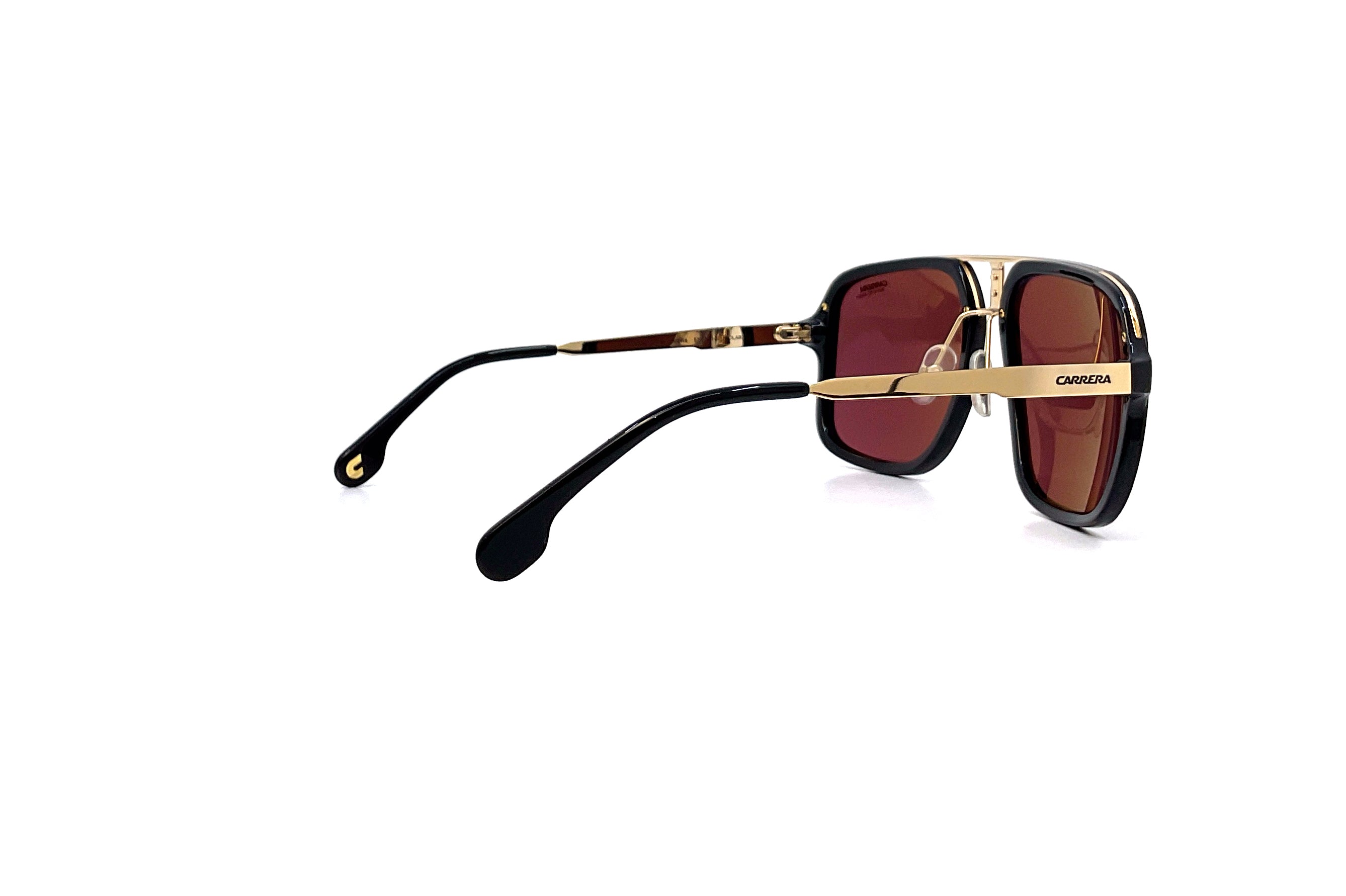 Carrera 1004/S Black Gold Sunglasses - Polarized UV Protection Aviator Sunglasses for Men & Women - Perfect for Driving, Outdoor Sports & Fashion