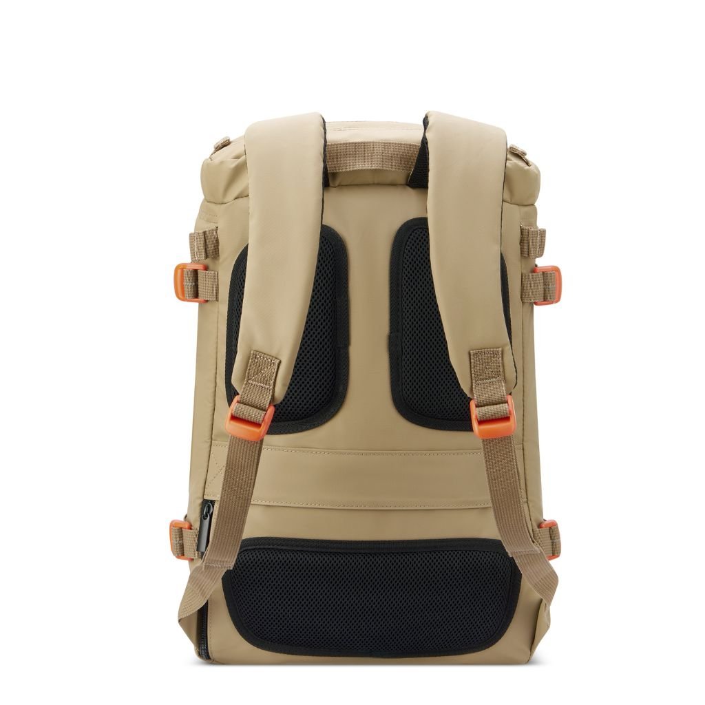 Jeep 17-Inch Laptop Backpack with RFID Protection - Water-Resistant Cylindrical Design for Men & Women | Perfect for Commuting, Travel & School (Yellow)