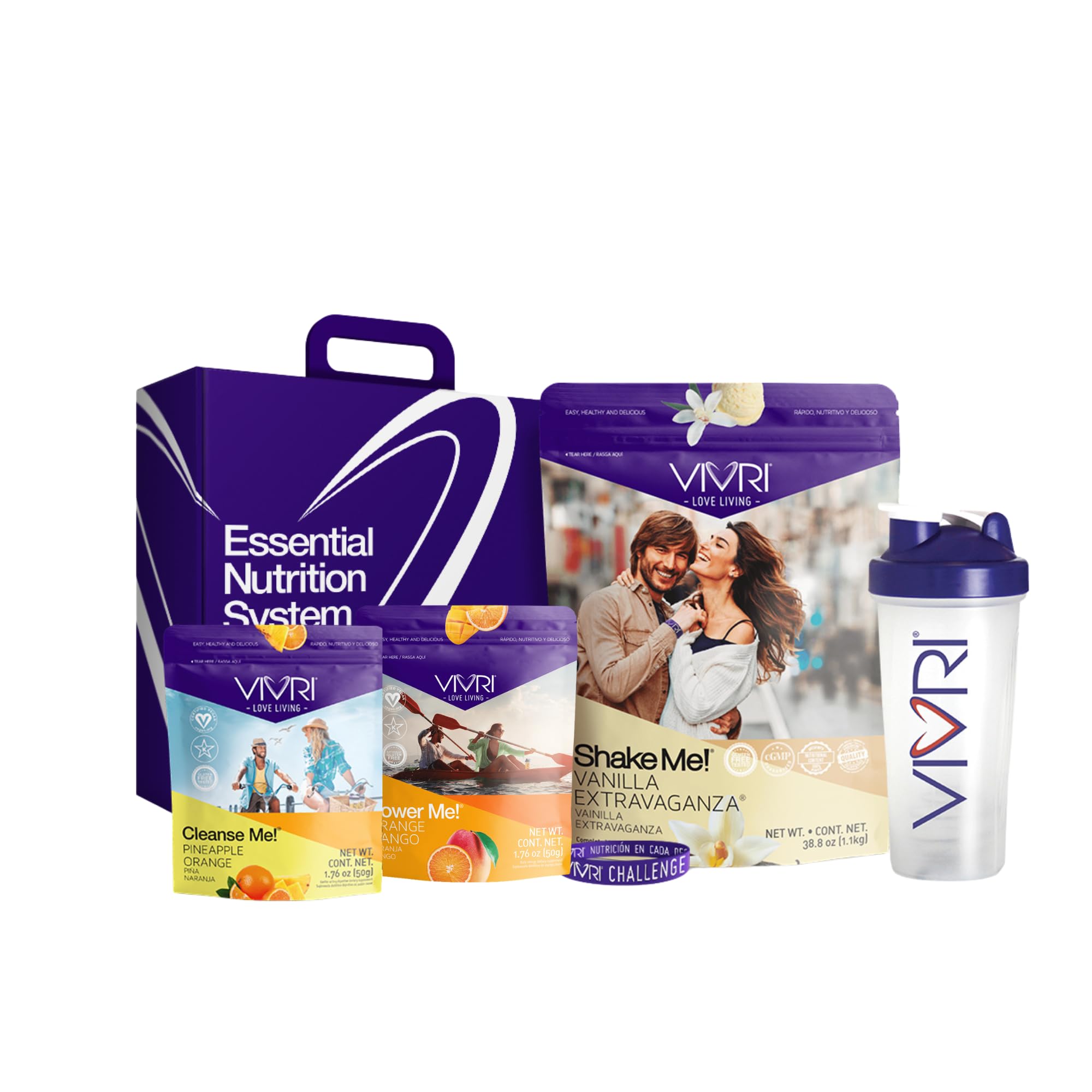 VIVRI 10-Day Weight Loss Challenge Kit with Vanilla Protein Shake, Orange Mango Energy Drink & Pineapple Orange Detox Cleanse | 21g Protein Meal Replacement | 23 Vitamins & Minerals | Perfect for Fitness Enthusiasts & Busy Professionals