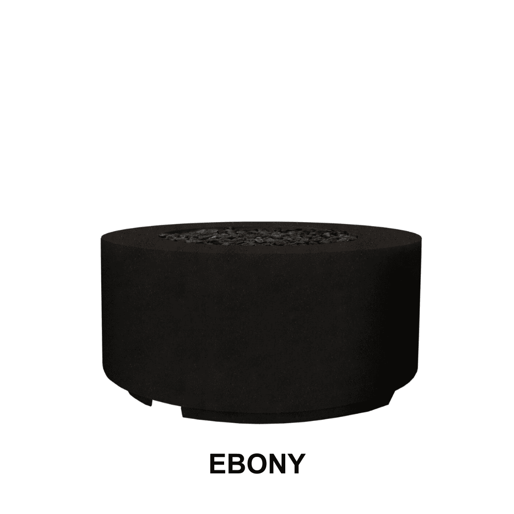 Outdoor Concrete Round Fire Pit Table - Durable & Weather-Resistant for Patio, Garden, Backyard, and Poolside Gatherings