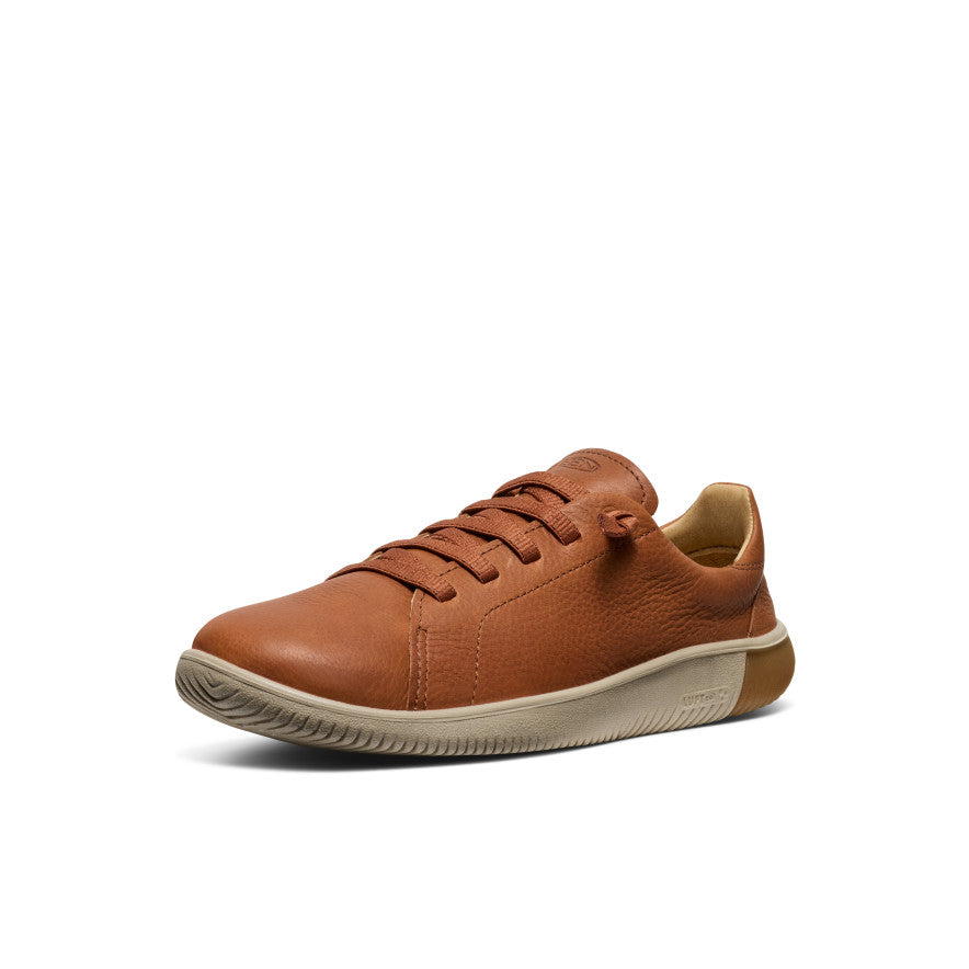 KNX Men's Leather Sneakers in Tortoise Shell & Plaza Taupe - Comfortable Casual Shoes for Walking, Work & Everyday Wear