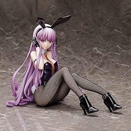 Kyoko Kirigiri Bunny Girl Anime Figure - Danganronpa PVC Collectible with Movable Joints & Seated Pose - Perfect for Display, Japanese Anime Fans, and Gift Giving - Ideal for Home Decor, Office Desk, and Anime Collections