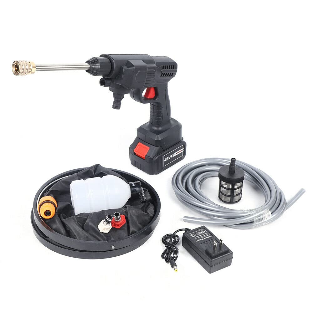 21V Lithium Cordless Pressure Washer - Portable Electric Car Wash Machine, Battery Powered High Pressure Water Cleaner for Cars, Windows, Gardens - Perfect for Home, RV & Outdoor Cleaning