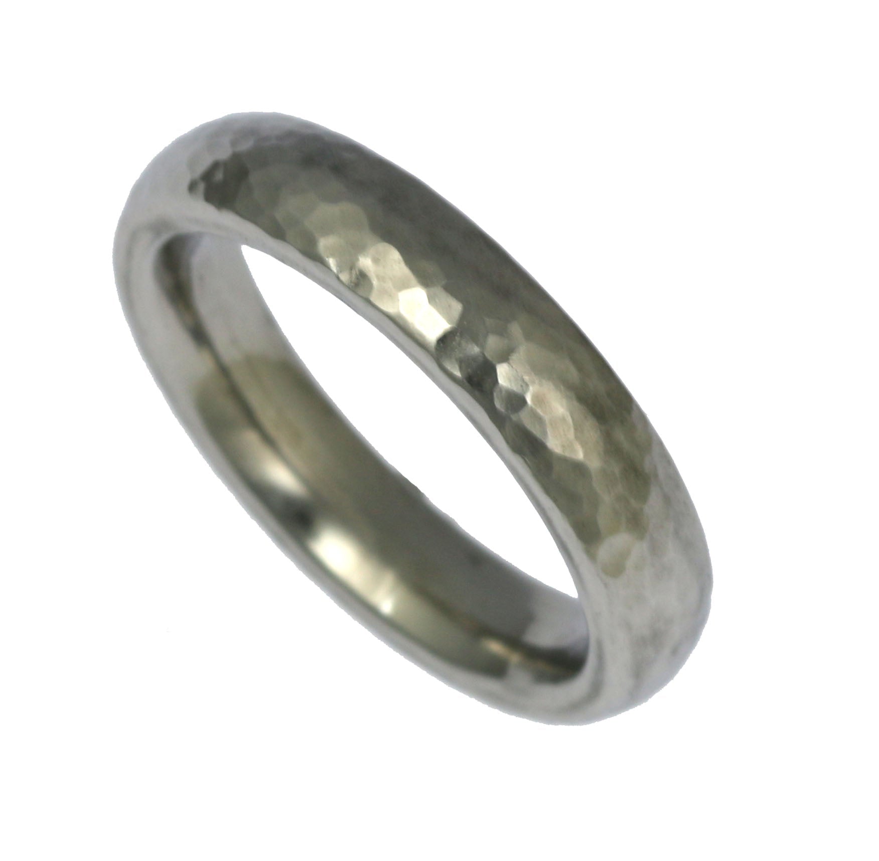 5mm Hammered Domed Stainless Steel Men's Ring - Durable & Hypoallergenic Wedding Band for Men - Perfect for Everyday Wear, Gifts & Special Occasions