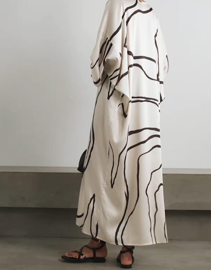 Stylish Black Printed Maxi Dress for Women - Trendy Long Flowy Summer Dress for Beach, Party & Casual Wear