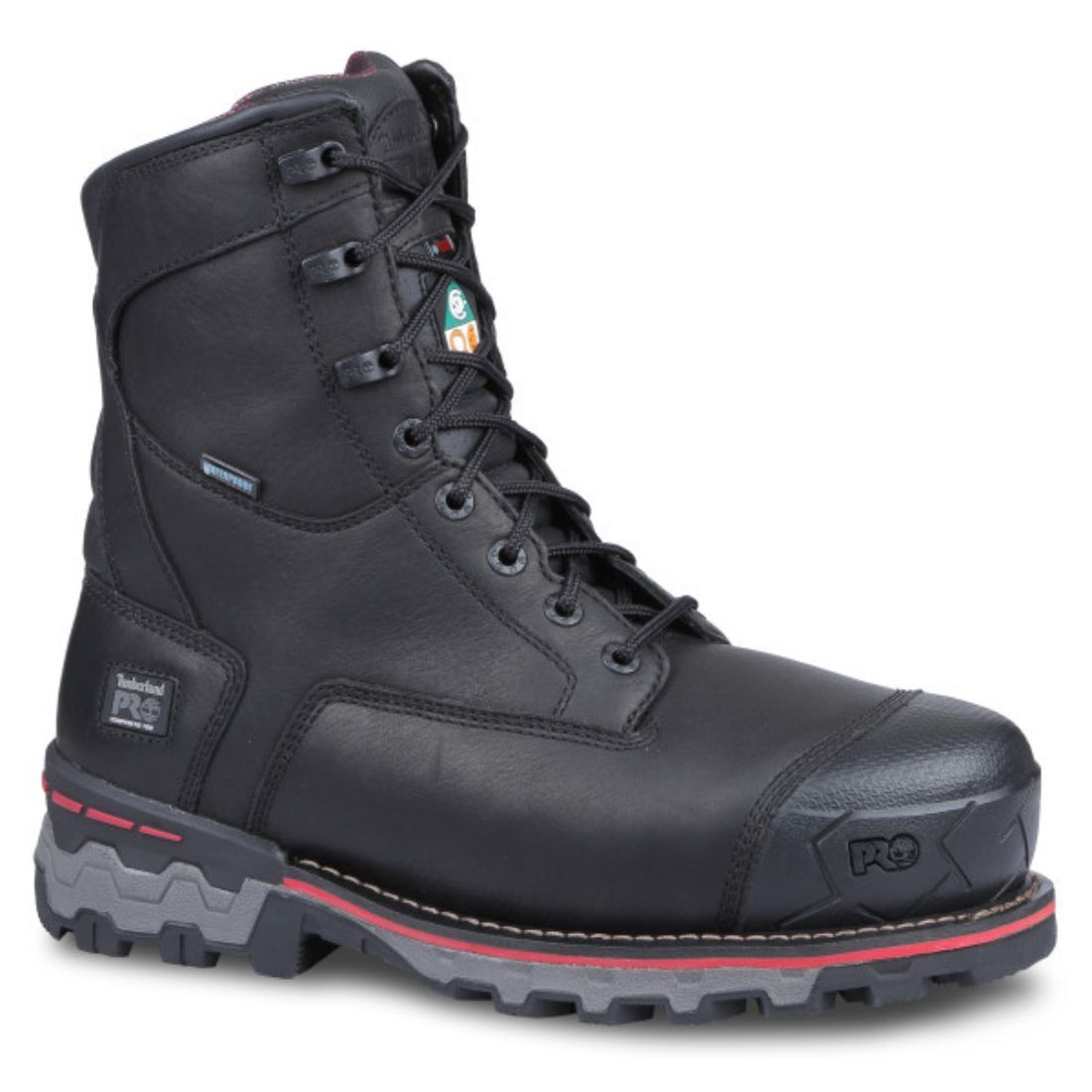 Timberland PRO Boondock Men's 8 Composite Toe Work Boot With 1000g Insulation A131D Black - Durable Safety Boots for Construction, Warehouse & Outdoor Work