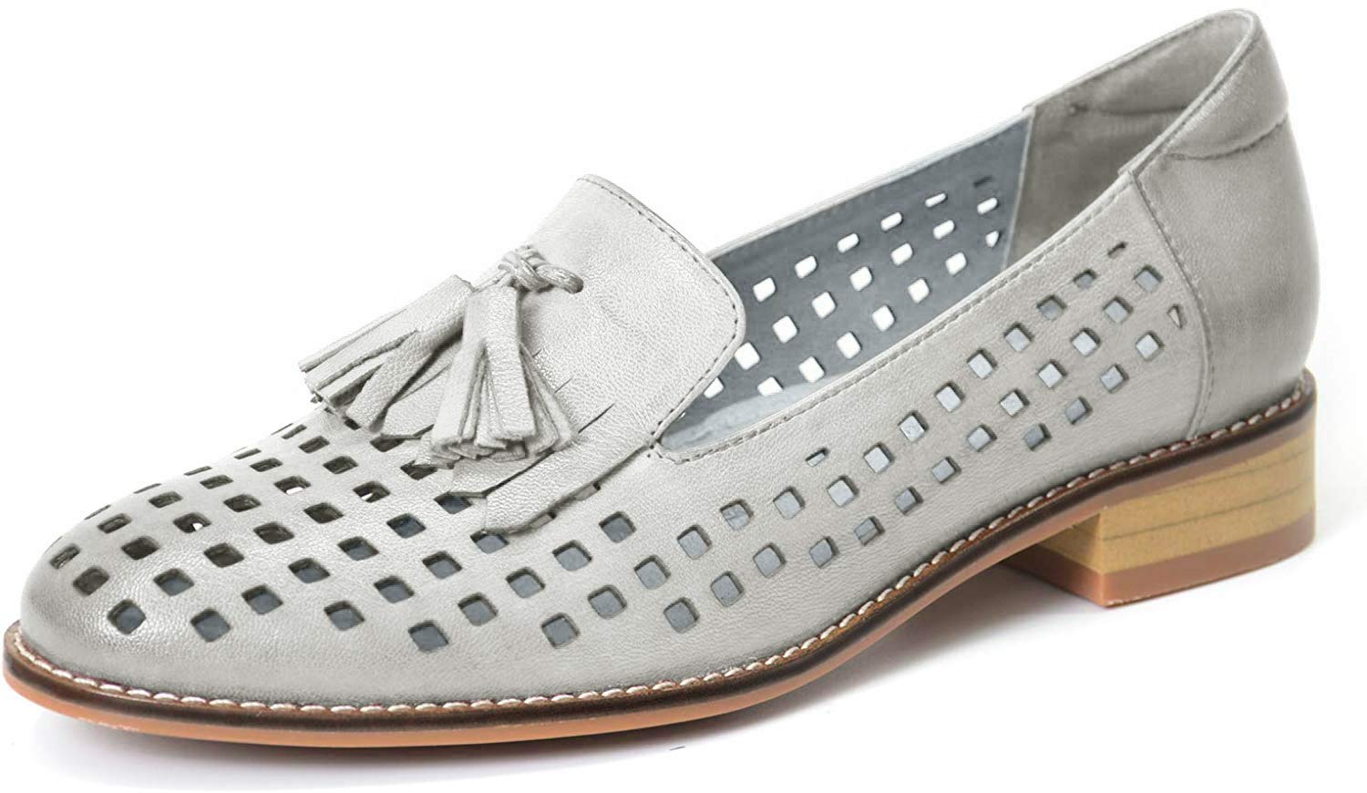 Women's Leather Tassel Loafers - Slip On Casual Flats for Office & Everyday Wear | Comfortable Driving Shoes for Women | Perfect for Work, Travel & Daily Outfits