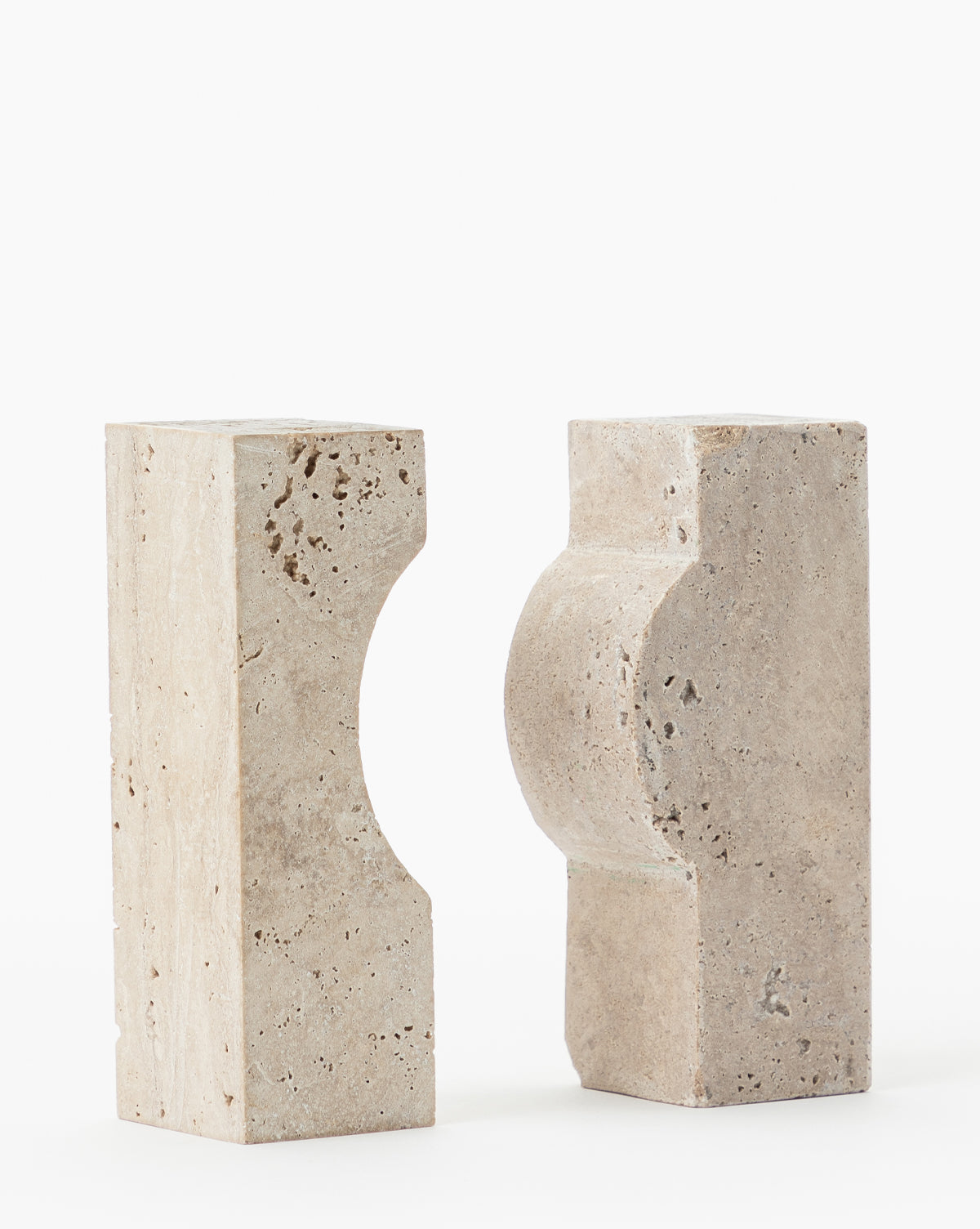 Natural Travertine Stone Home Decor - Elegant Handcrafted Vase, Bowl, or Sculpture for Living Room, Office, and Garden Decor