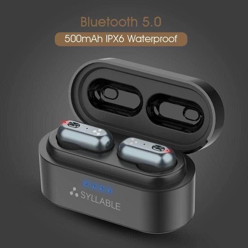 SYLLABLE S101 Wireless Bluetooth 5.0 Headphones with Deep Bass & Noise Cancellation - Perfect for Workouts, Commuting, and Office Use