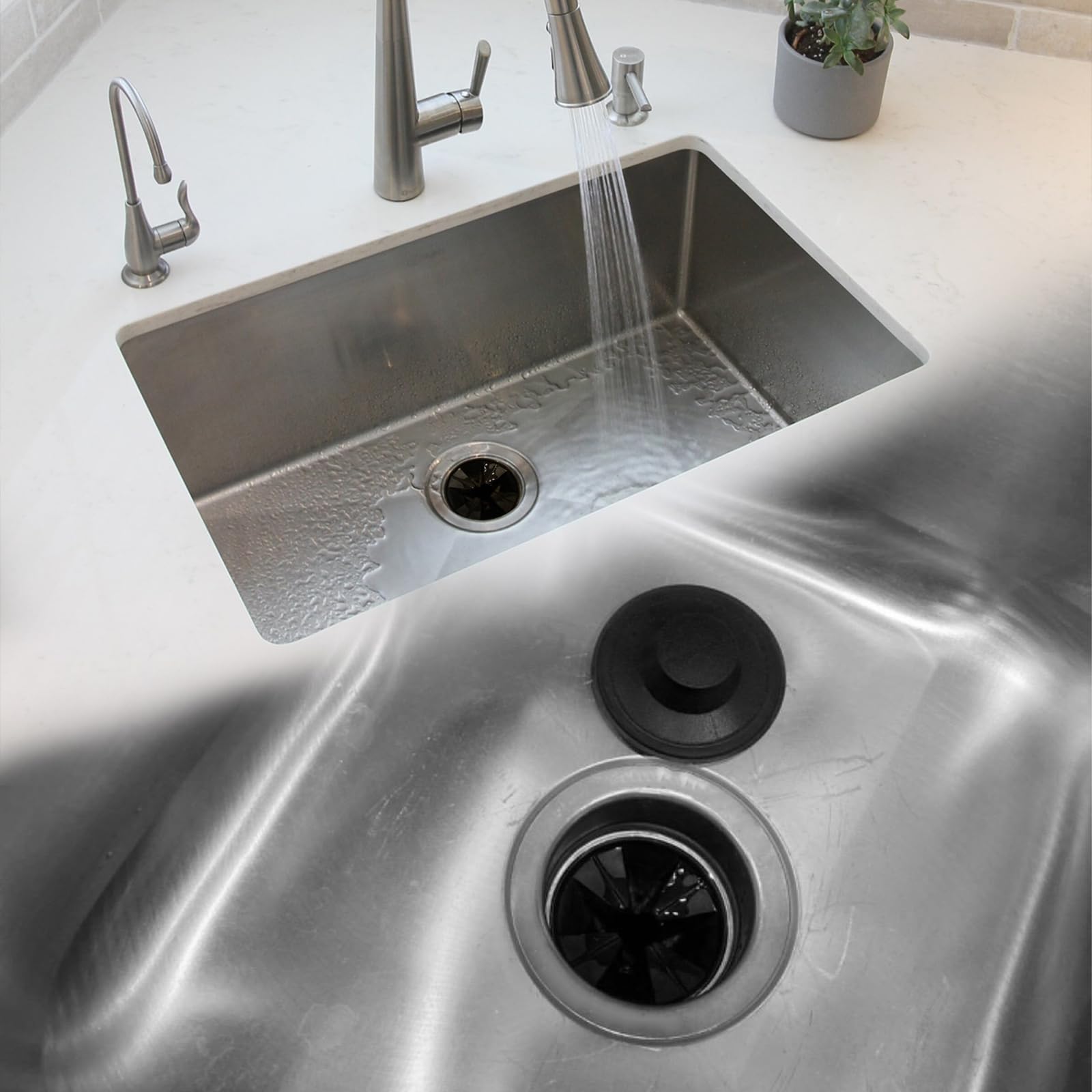 InSinkErator STP-PL Sink Stopper - 2 Pack Kitchen Drain Plug for Garbage Disposal, Fits Standard 3-1/2