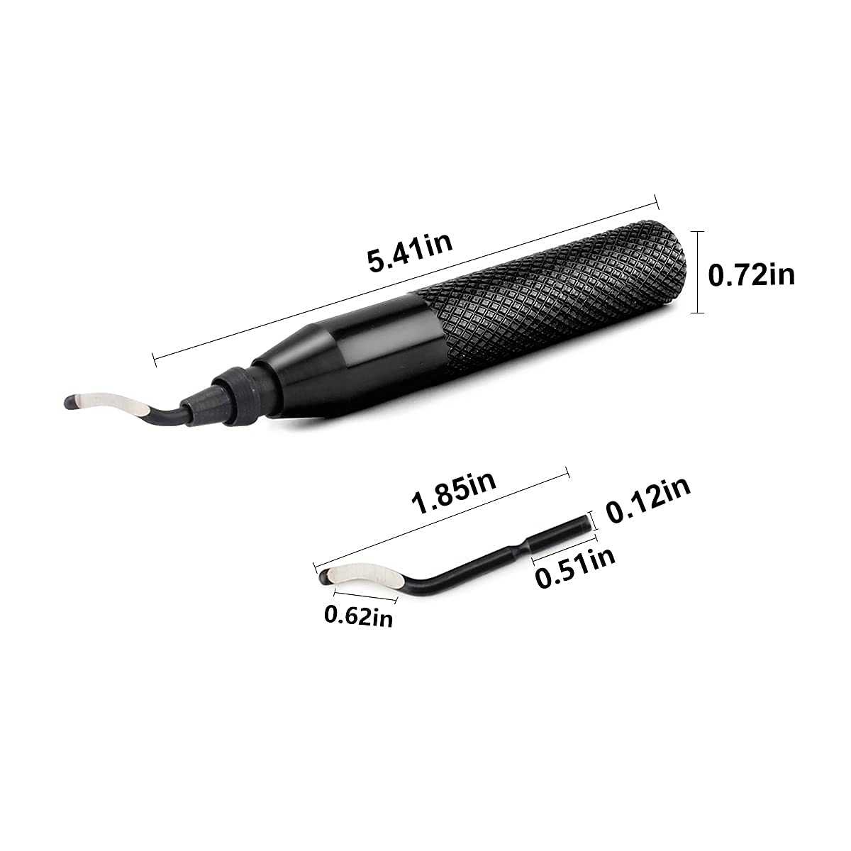 Professional Hand Deburring Tool Kit Set - 10pcs Multi-Purpose Deburring Tools for Wood, Plastic, Aluminum, Copper & Steel (Black) - Perfect for DIY Projects, Metalworking & Woodworking