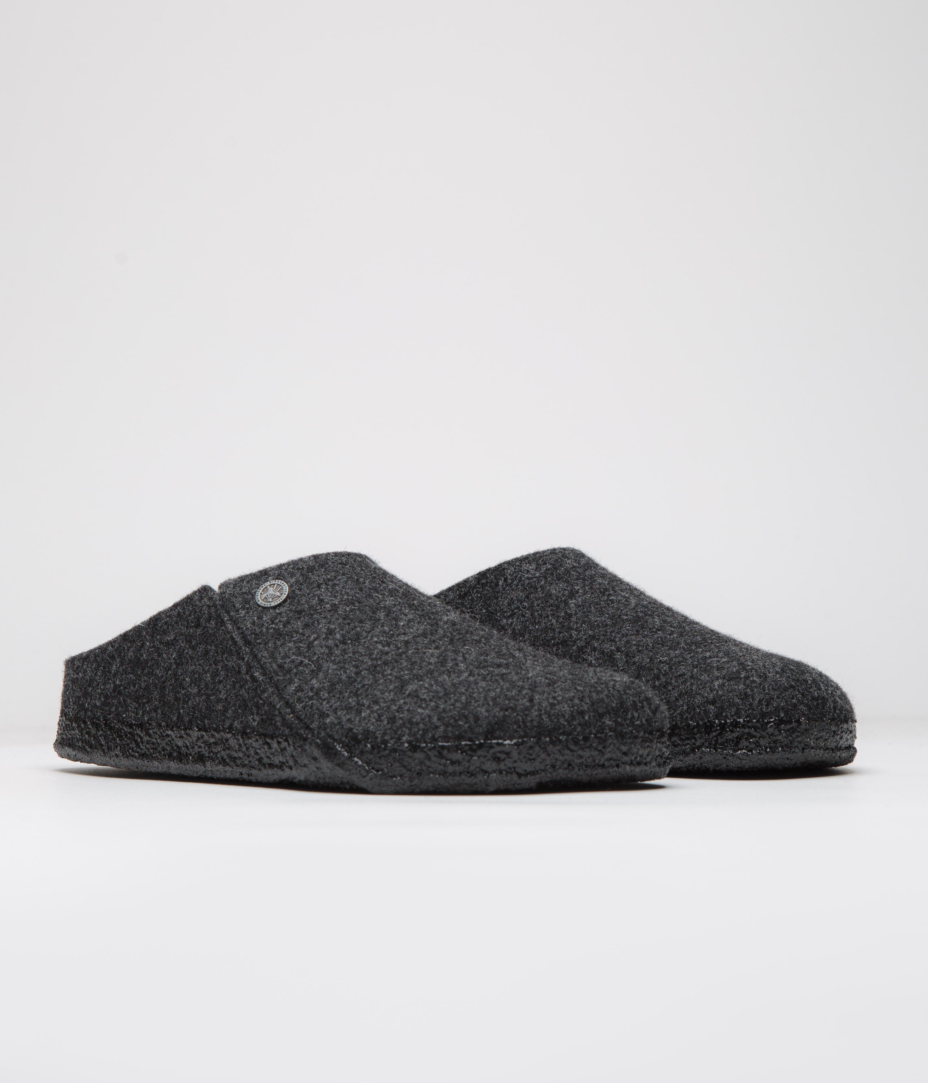 Birkenstock Zermatt Cozy Felt Slippers for Men & Women - Anthracite Grey - Premium Comfort House Shoes for Indoor & Outdoor Use