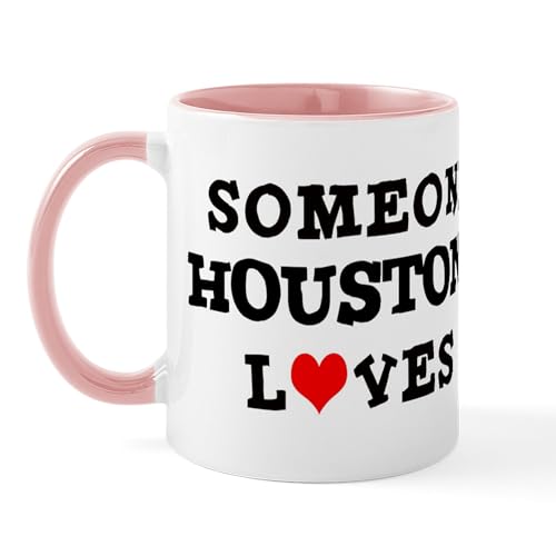 White/Pink Inside - Someone In Houston Mug