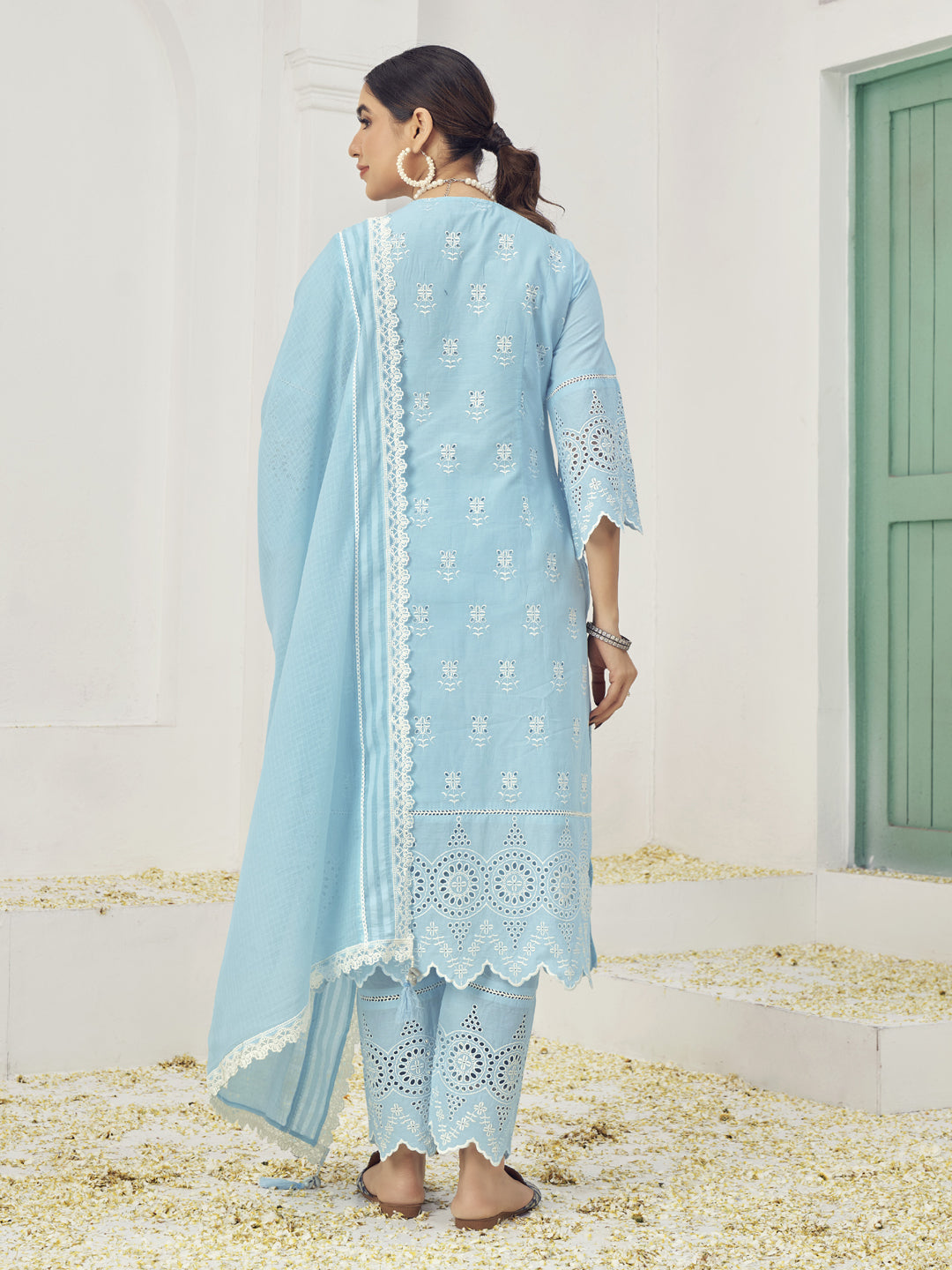Stylish Blue Designer Party Wear Pant Suit for Women - Perfect for Weddings, Cocktail Parties & Special Occasions