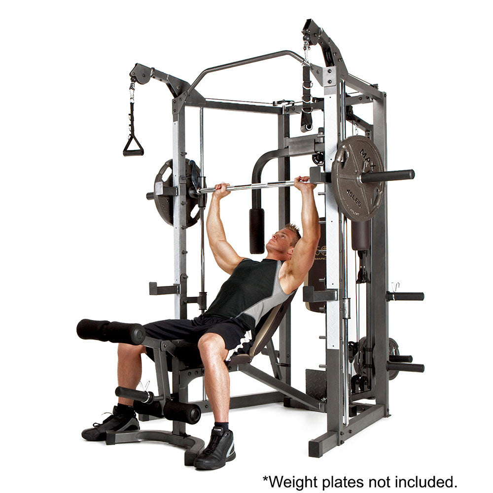 Marcy SM 4008 Smith Machine - Full Body Gym Equipment for Home & Commercial Use | Strength Training & Weightlifting Workout Station for Fitness Enthusiasts