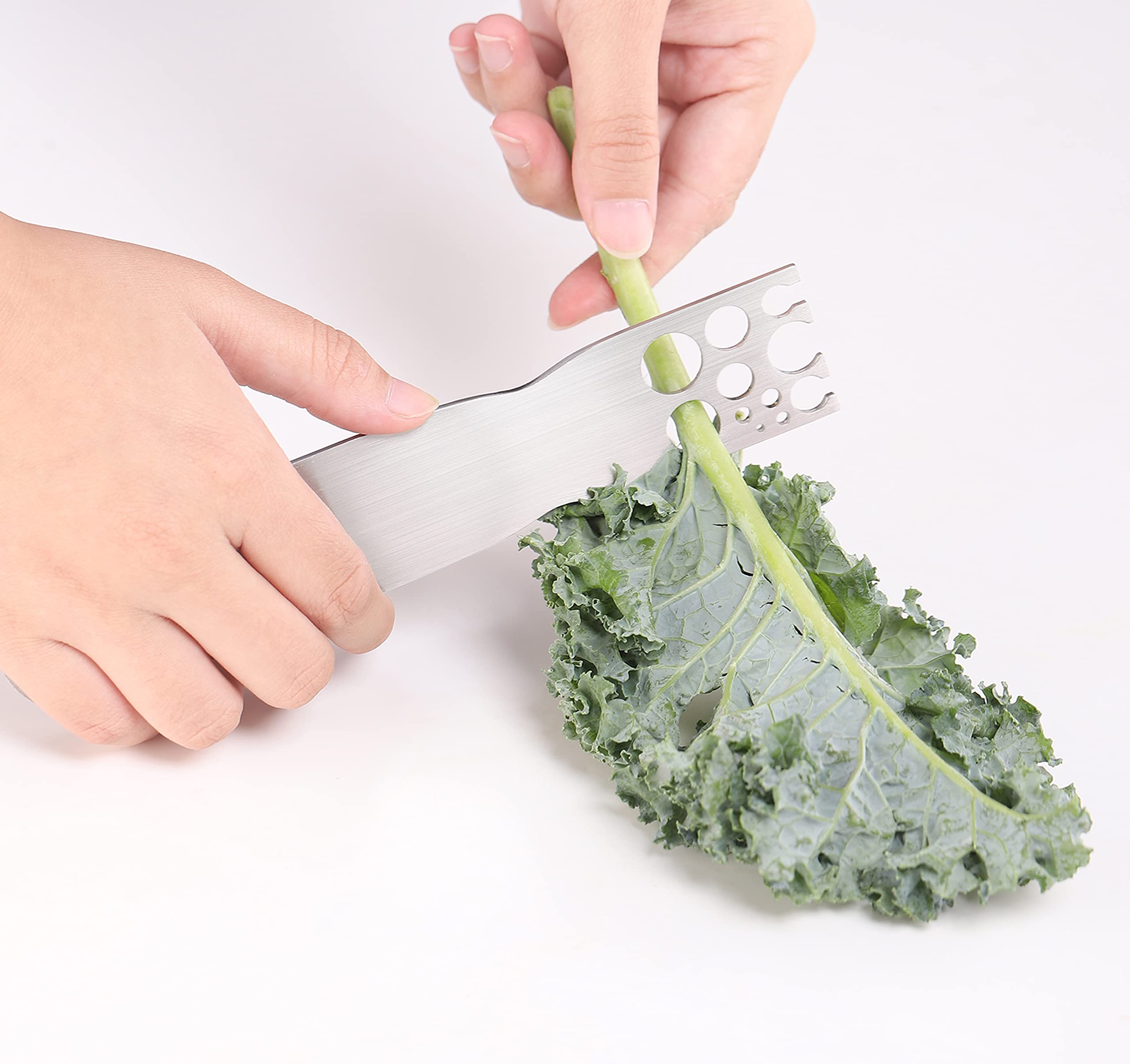 Efficient Herb Stripper Tool for Kale, Chard & Collard Greens | Leafy Greens Stem Remover | Perfect for Cooking, Meal Prep & Gardening