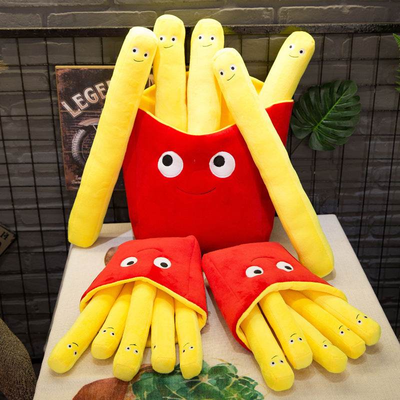 Fries to My Burger Plush Toy - Cute Fast Food Stuffed Animal for Kids, Best Friend Gift & Room Decor (Perfect for Birthday Parties, Cuddling & Collectors)
